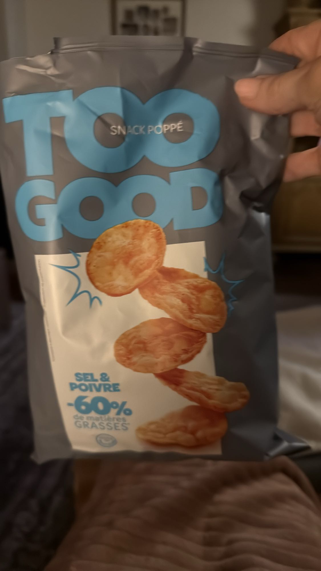 Gezouten popchips