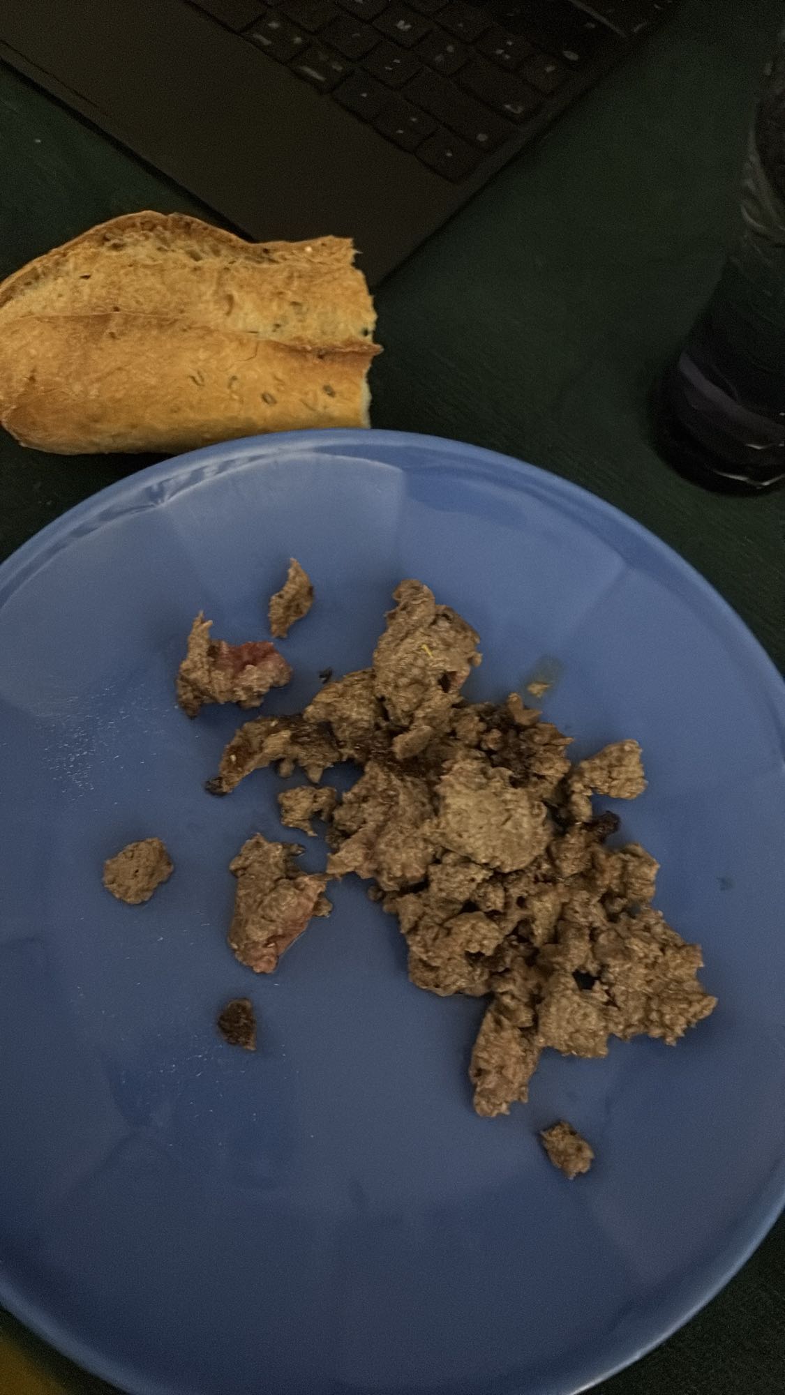 foie de boeuf et pain