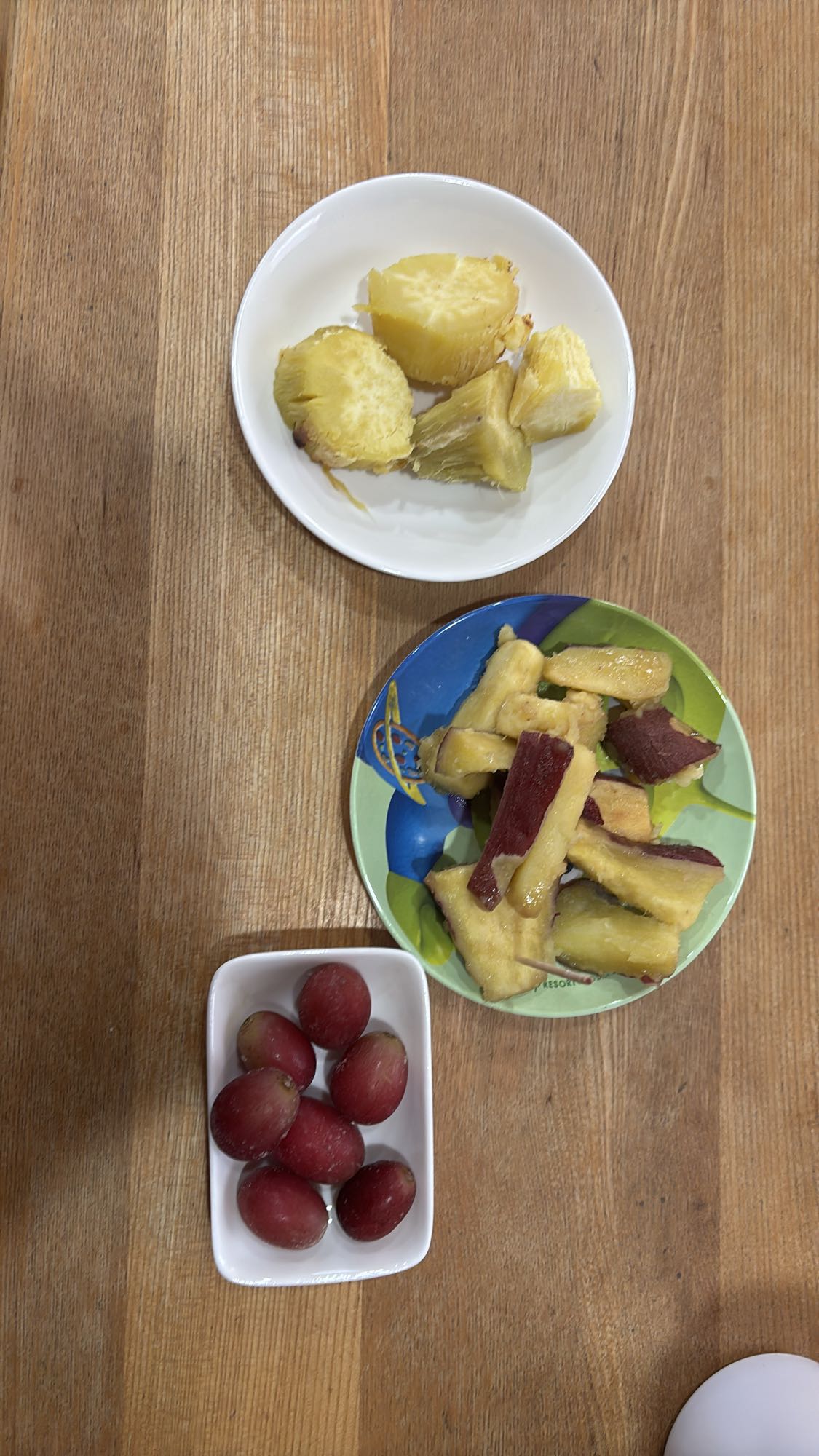 さつまいもと果物プレート