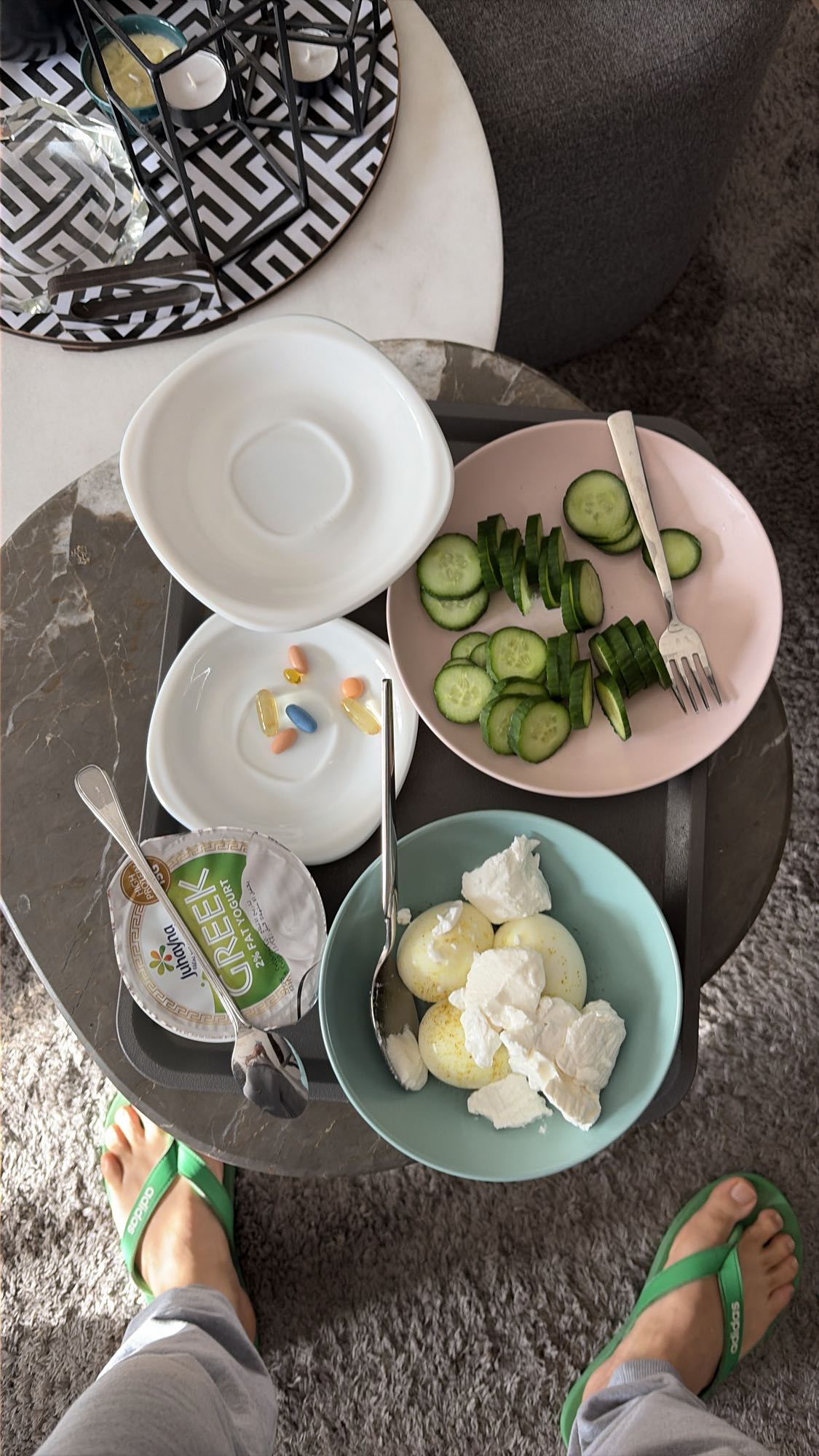 Eggs, Yogurt & Cucumber