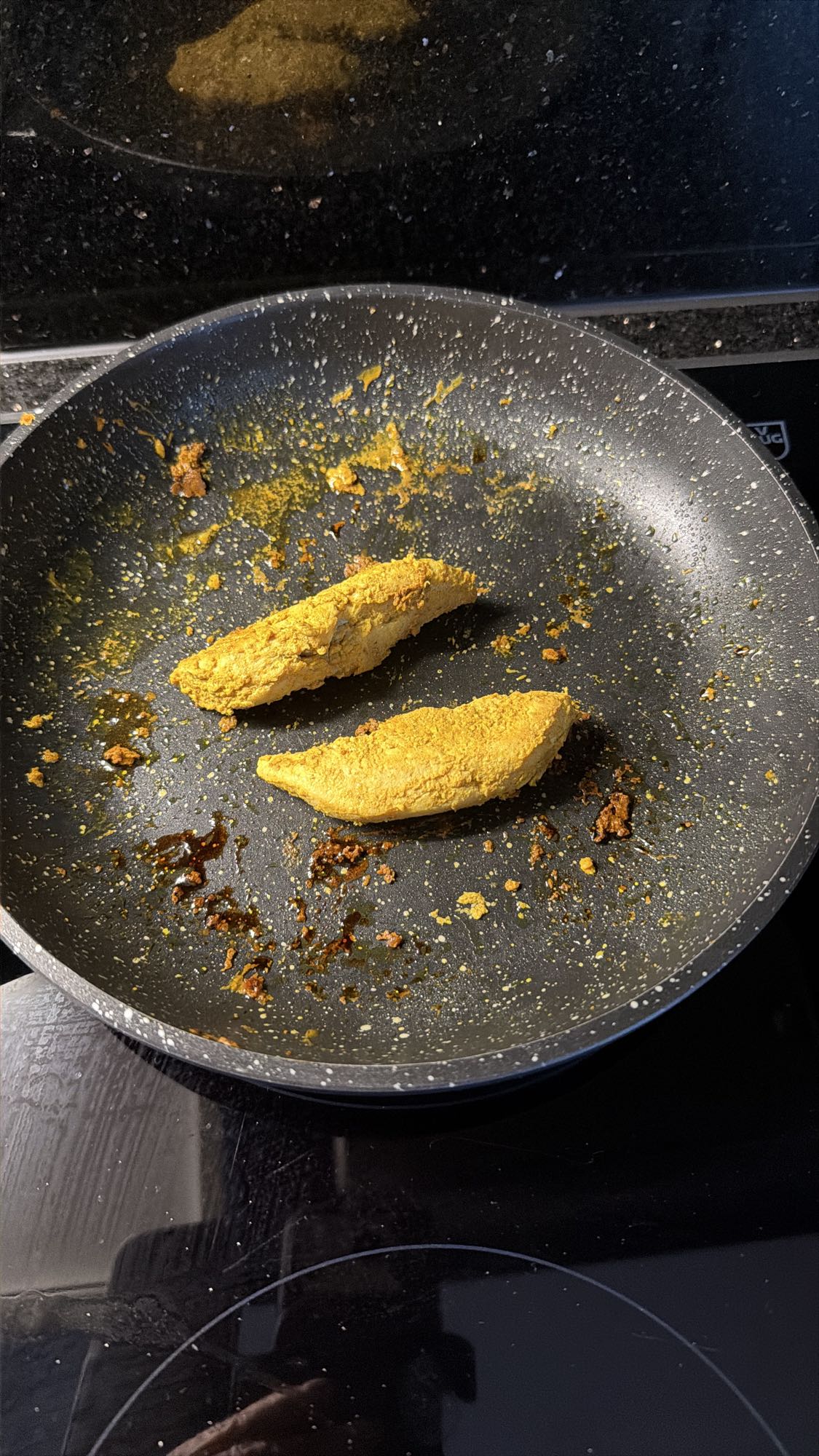 Gebratene Hähnchenstreifen