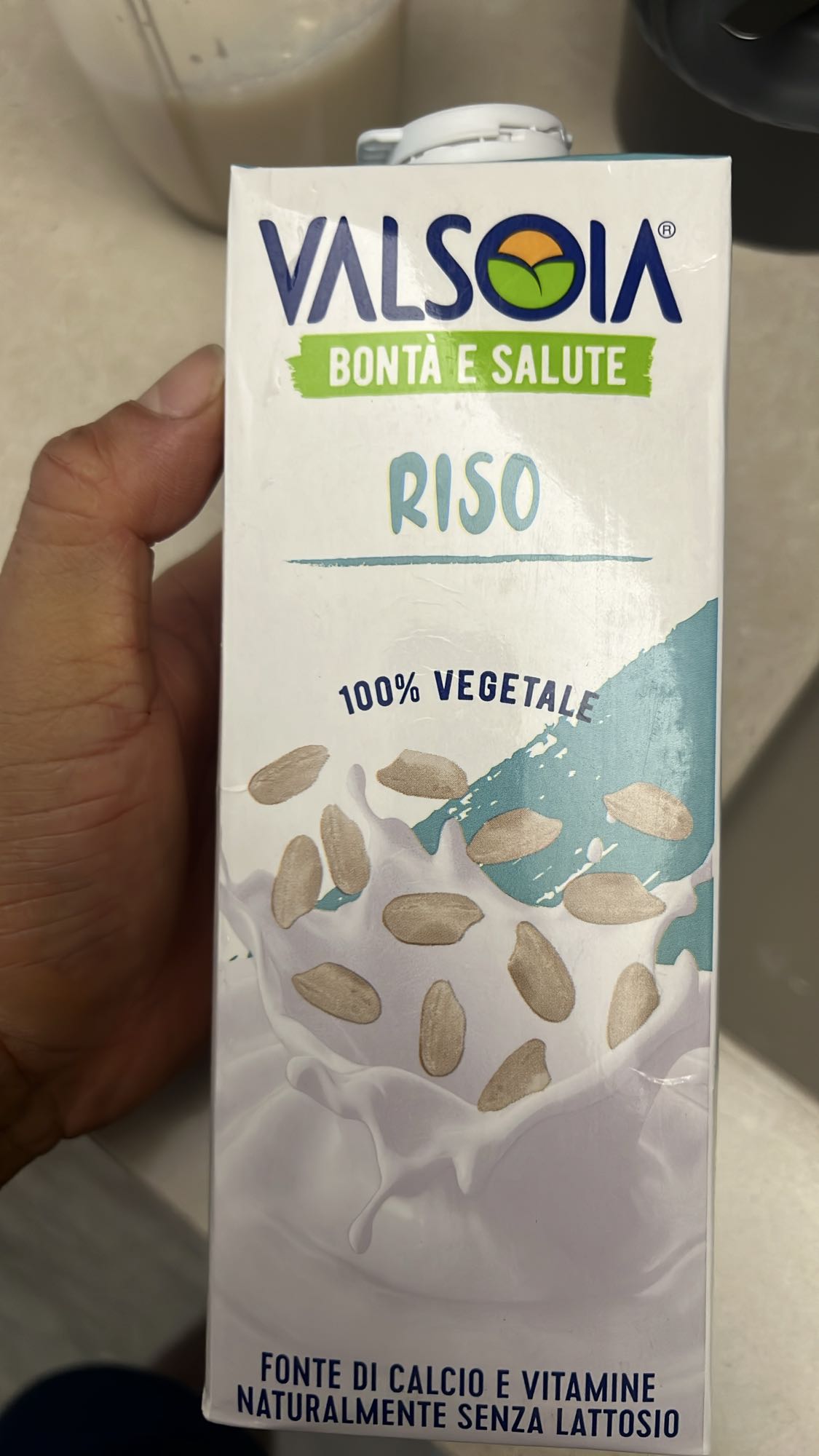 Latte di riso vegetale