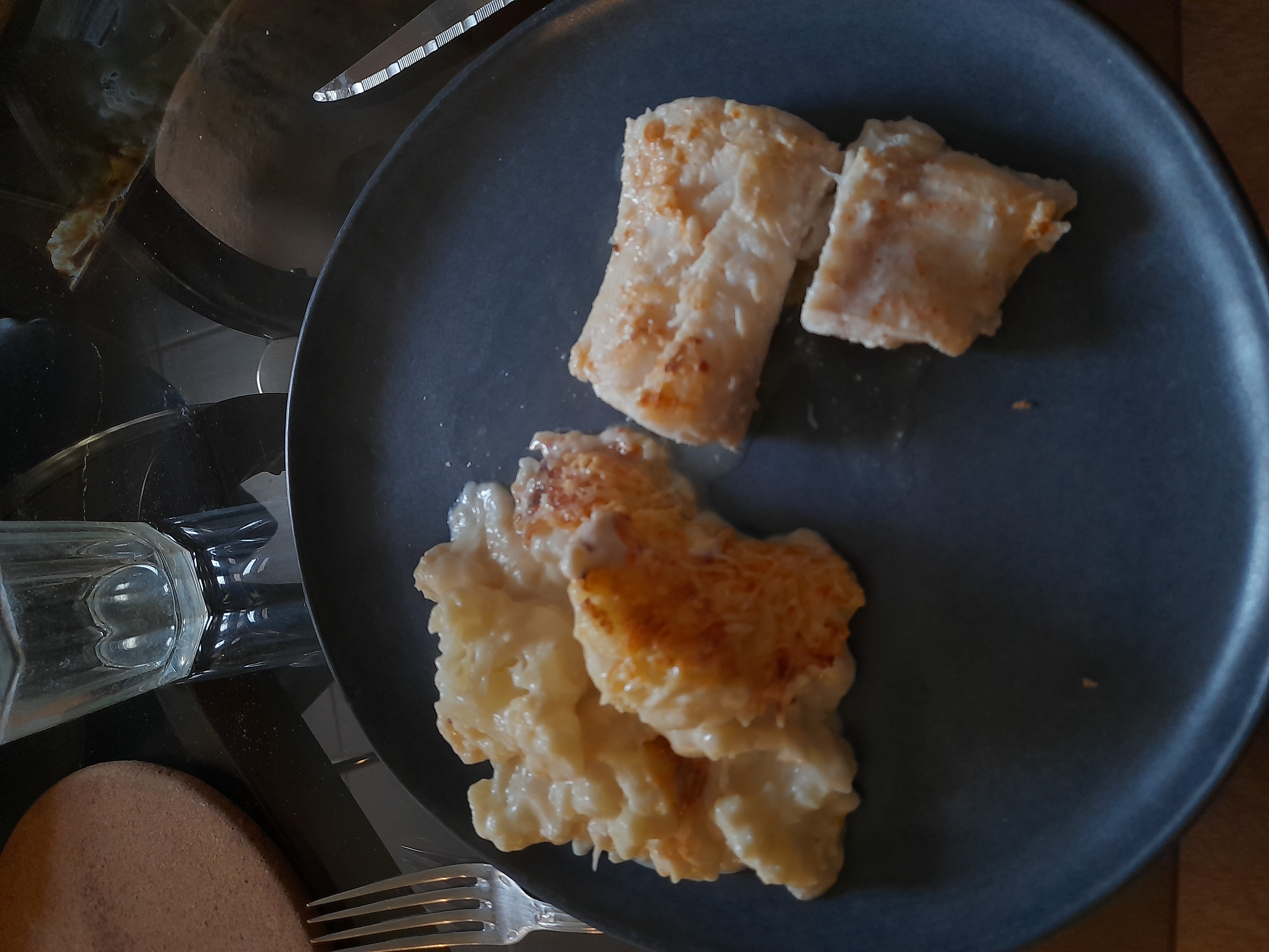 Gratin et poisson