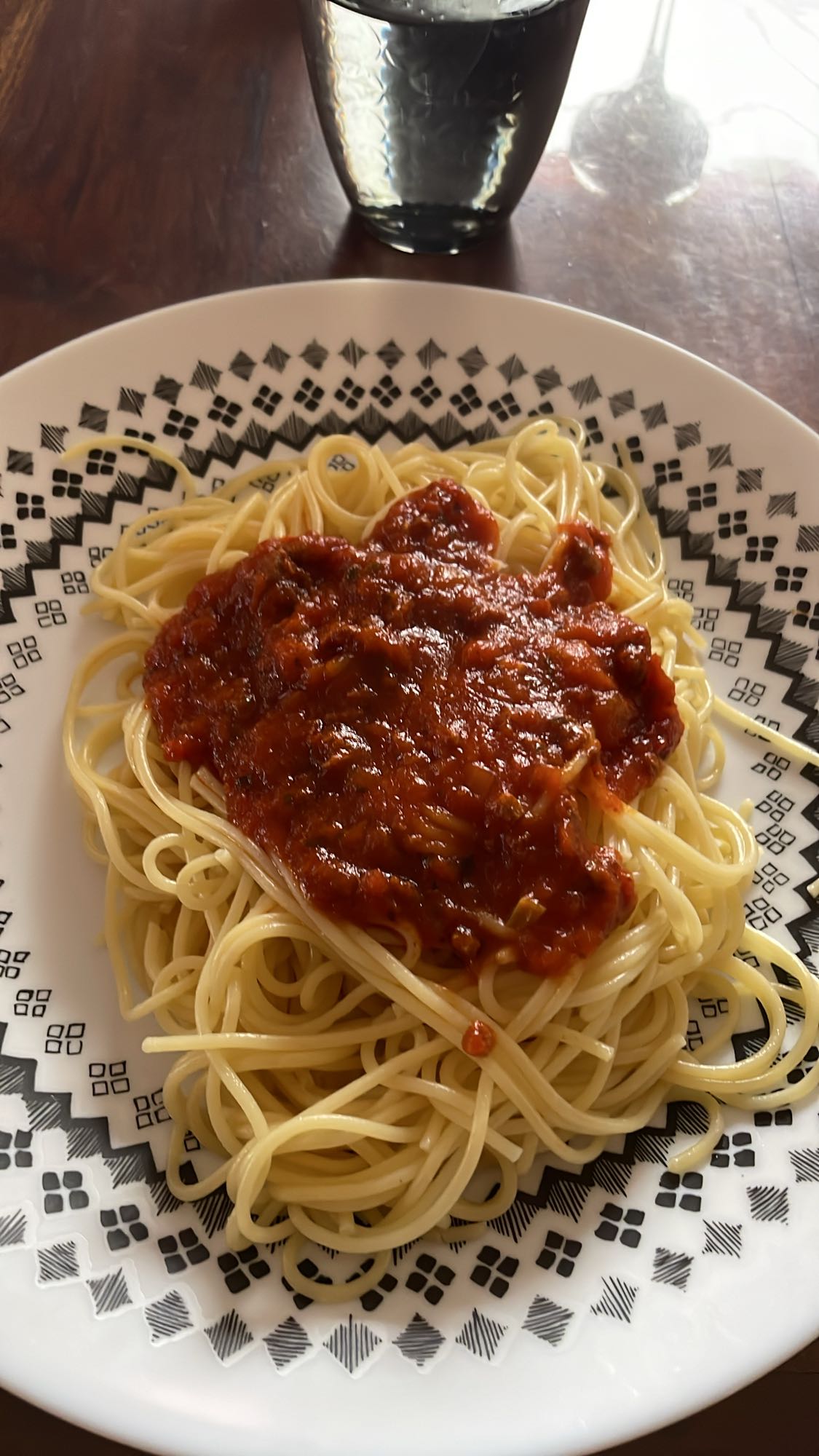 Spaghetti sauce tomate