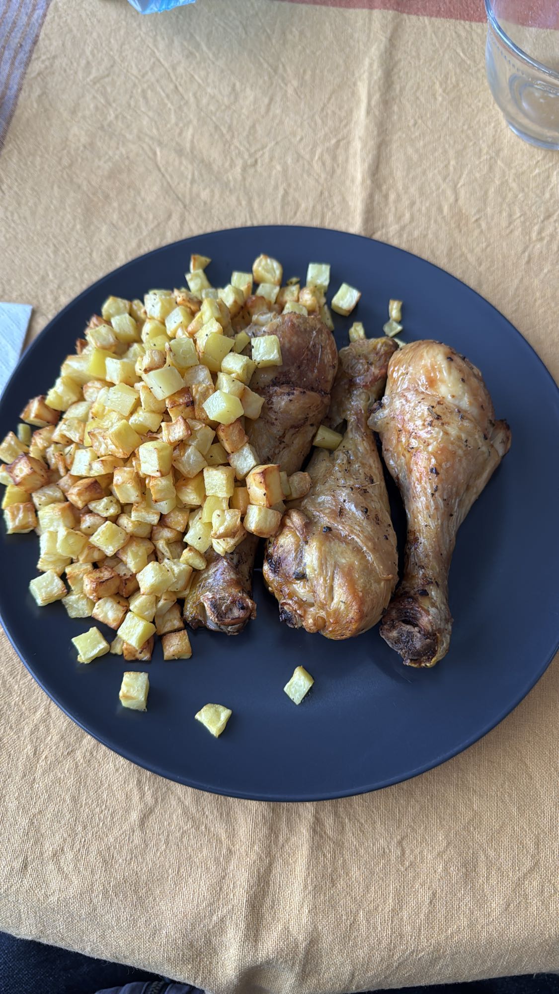 Pollo con papas al horno