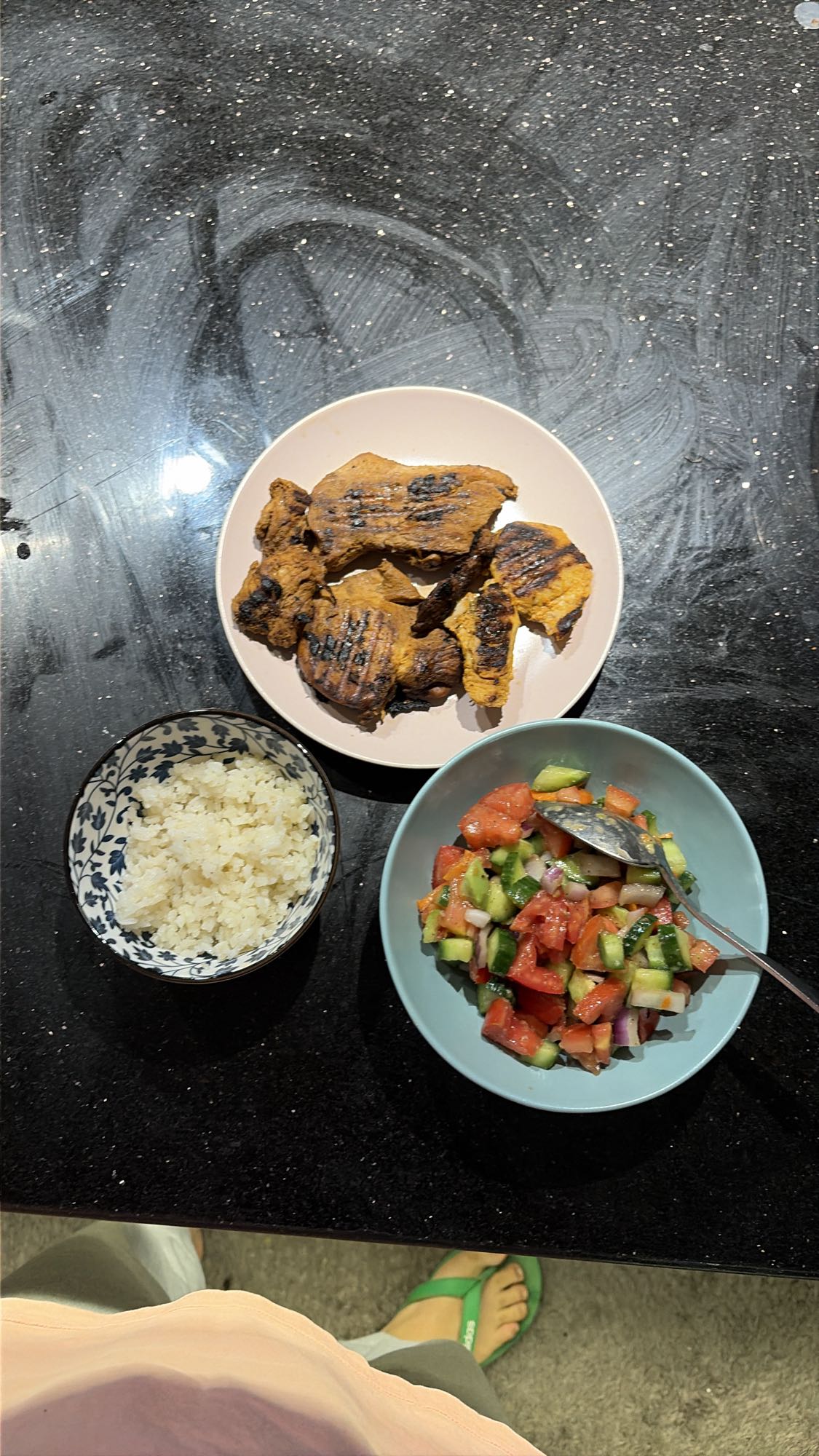 Grilled Chicken with Rice