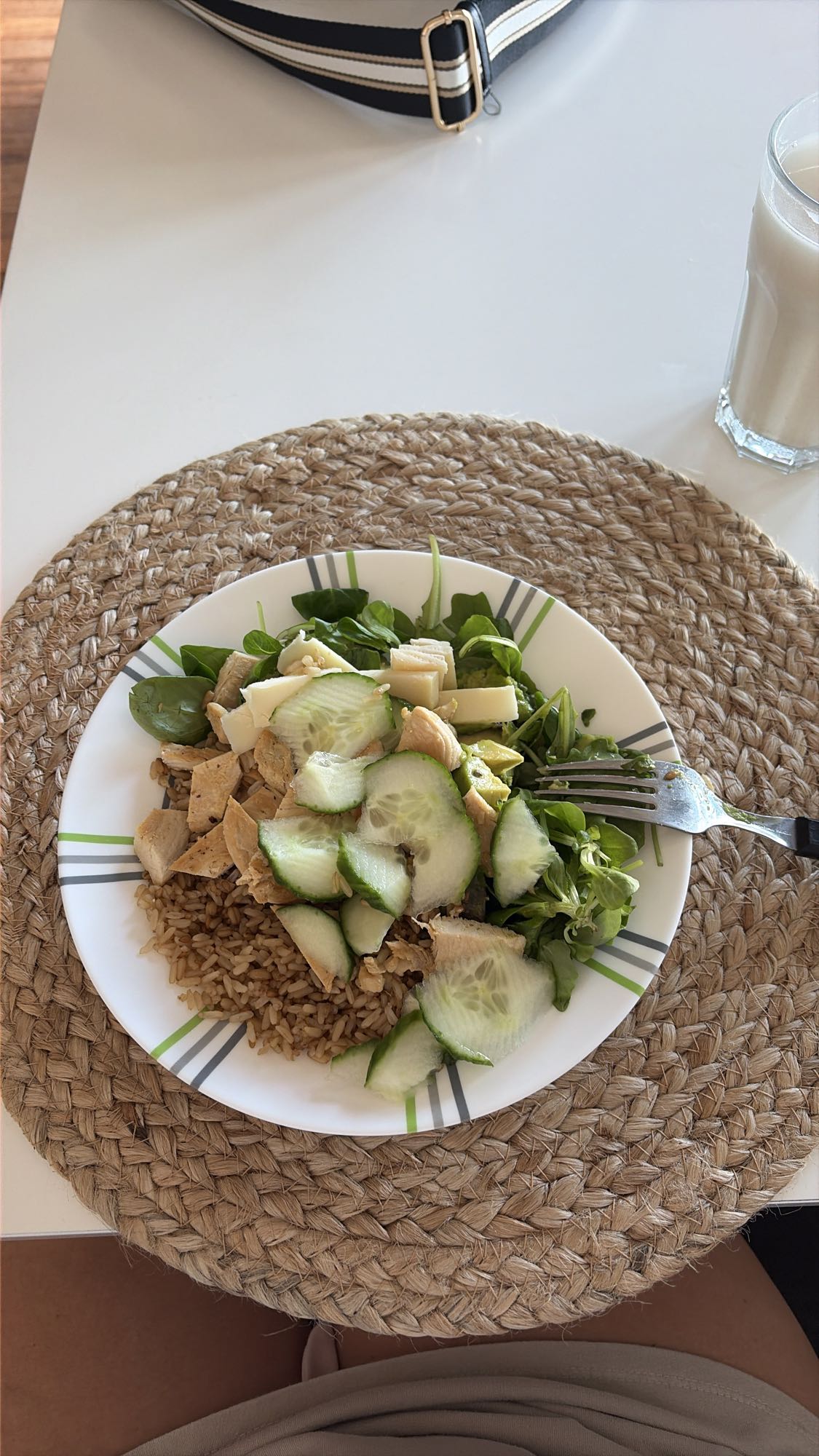 Ensalada de pollo y arroz