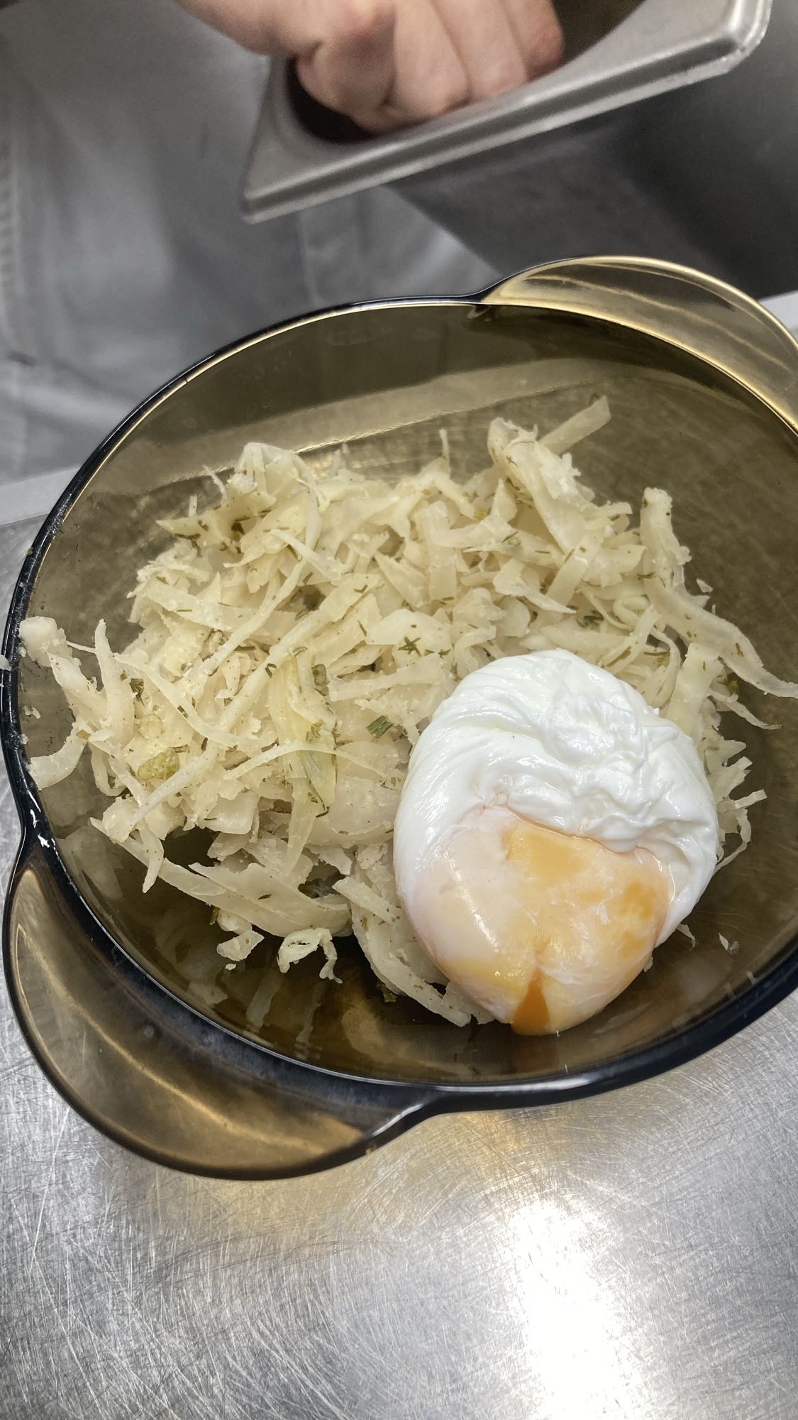 Яйцо с капустой