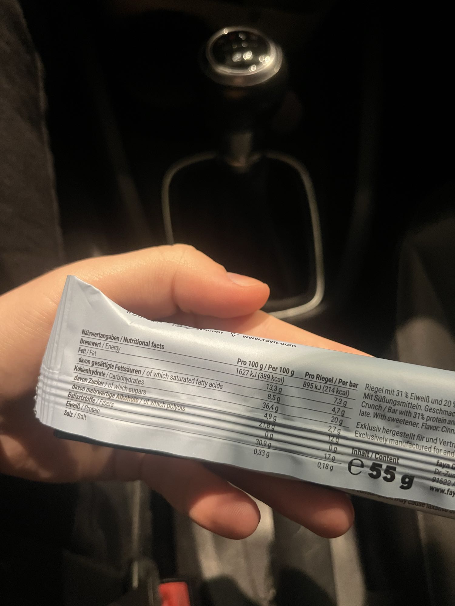 Proteinriegel Zimt Crunch