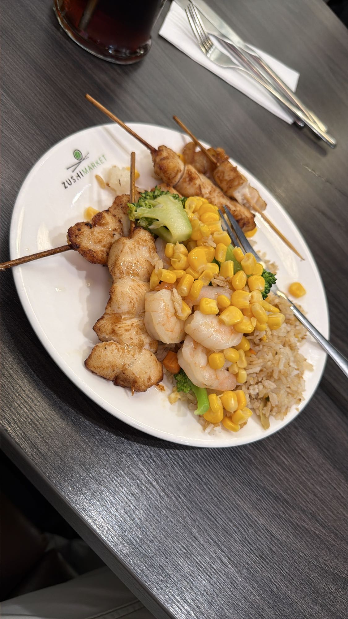 kurczak z ryżem i krewetkami