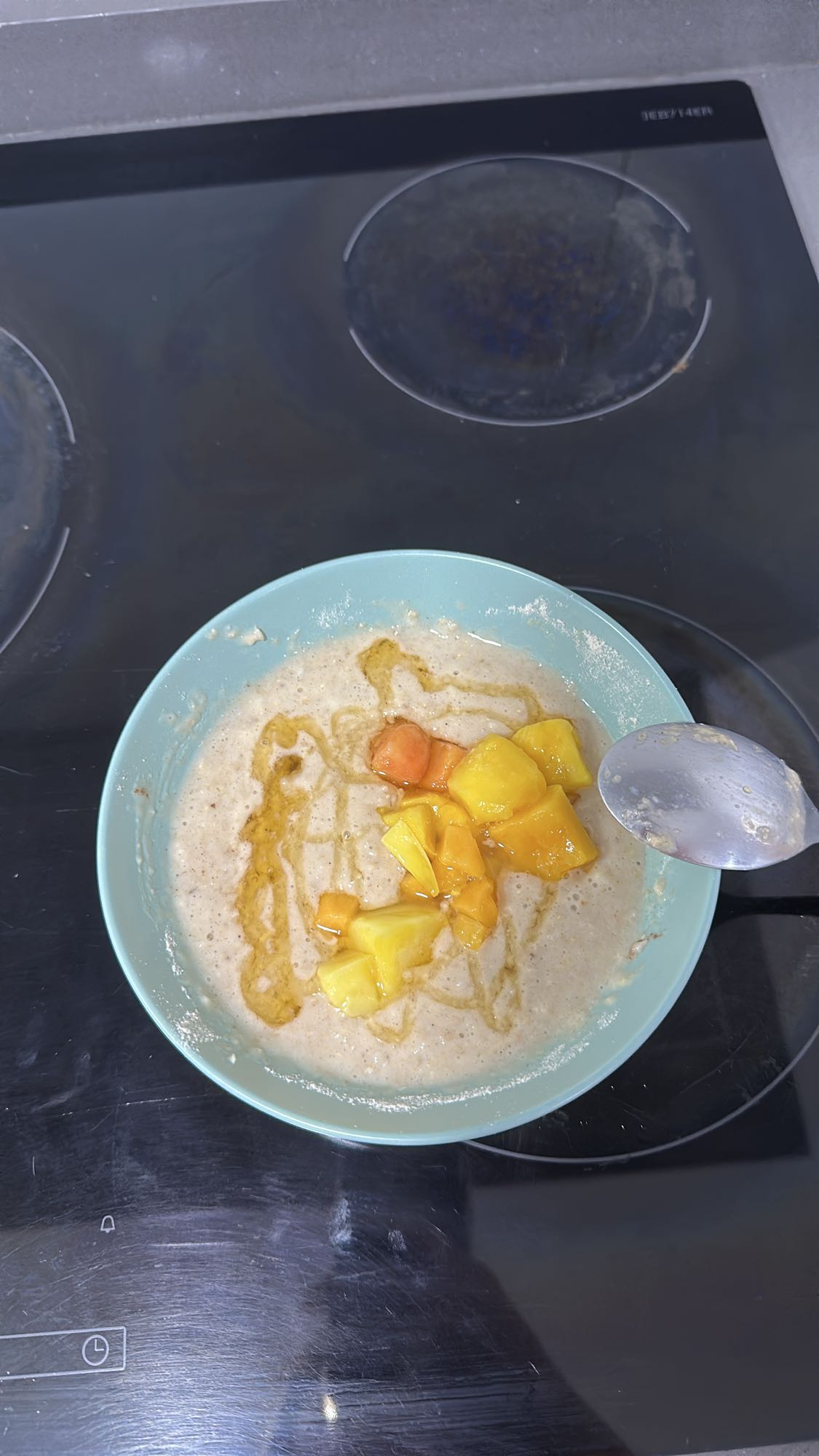 Avena con frutas y miel