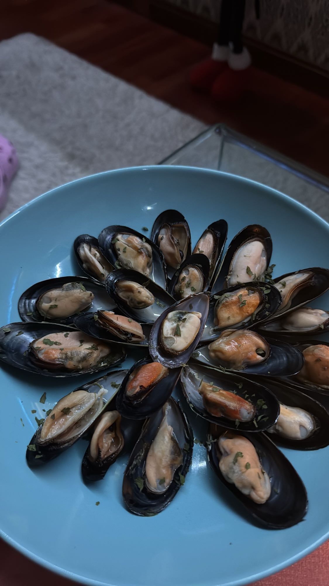Mejillones al vapor