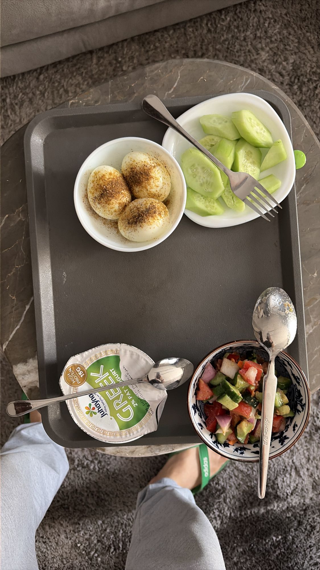 Eggs, Yogurt & Salad Plate