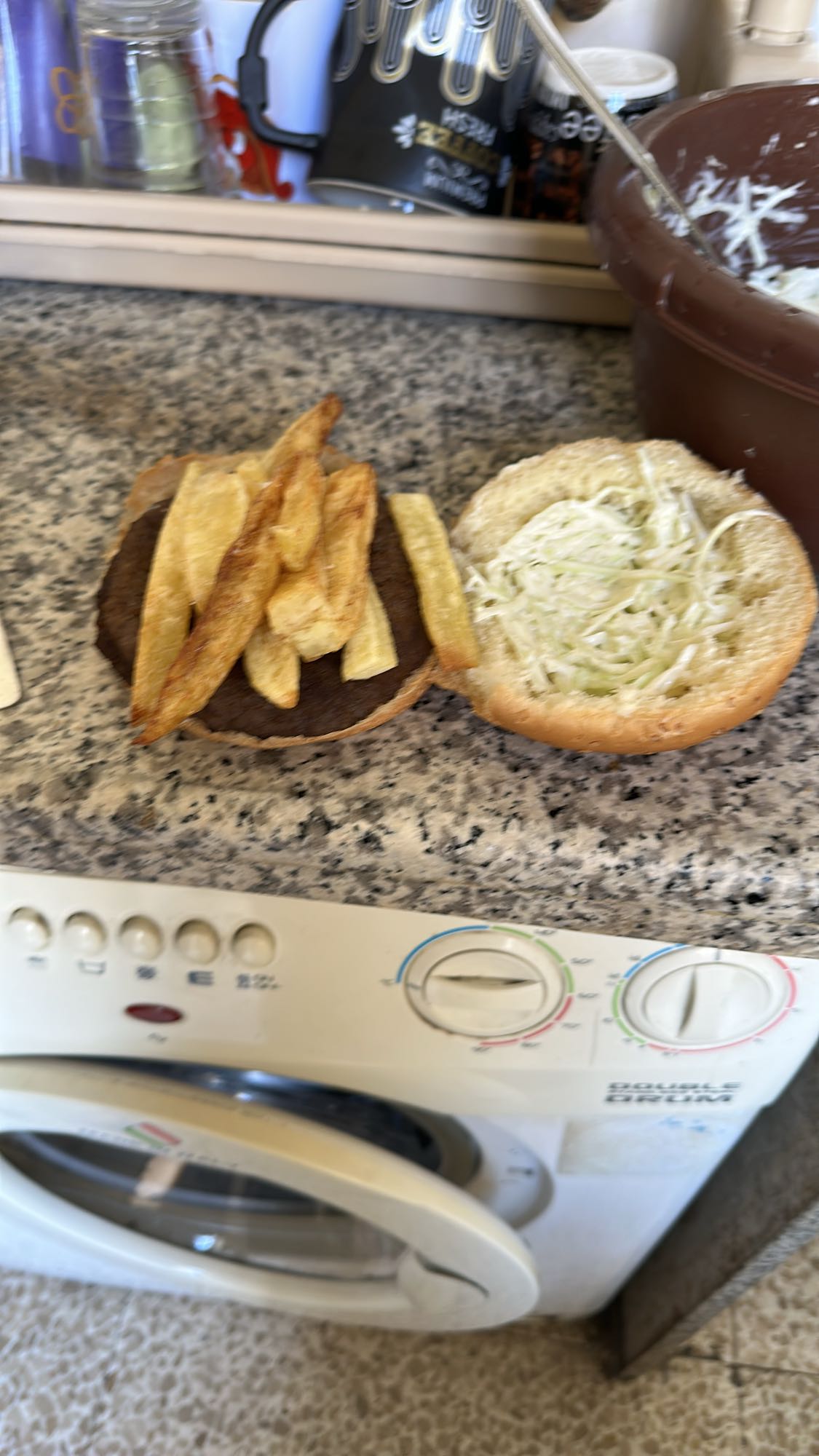 Fries Burger Sandwich