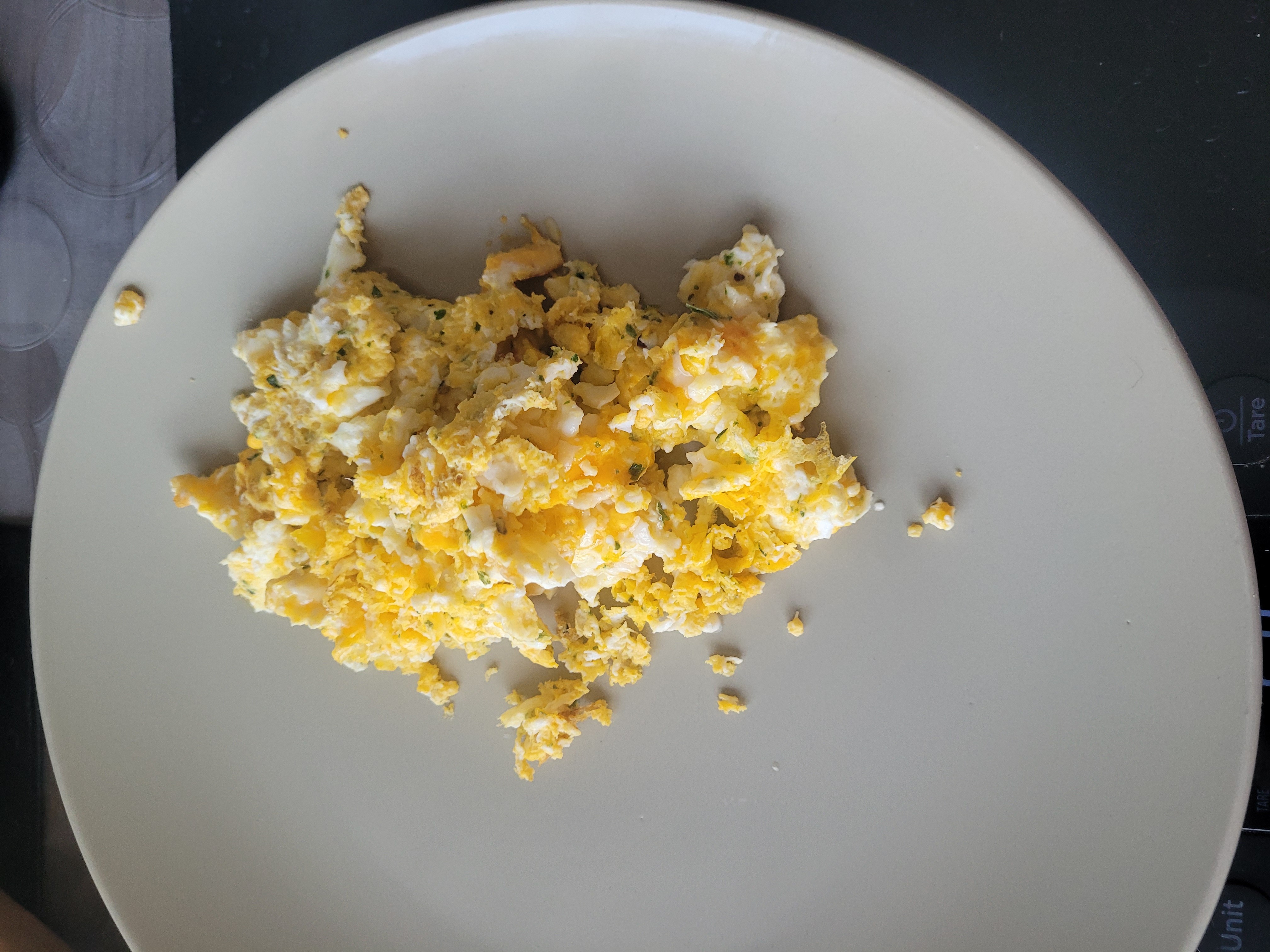 œufs brouillés au fromage