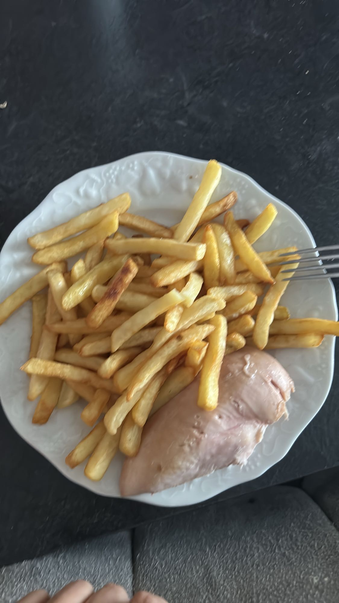Poulet et frites