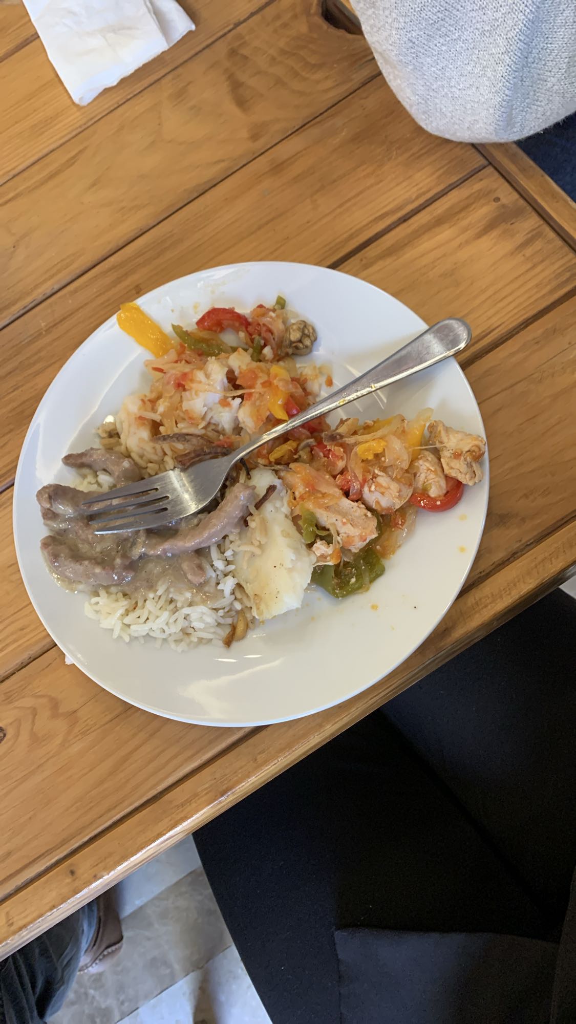 Rice with meat & veggies