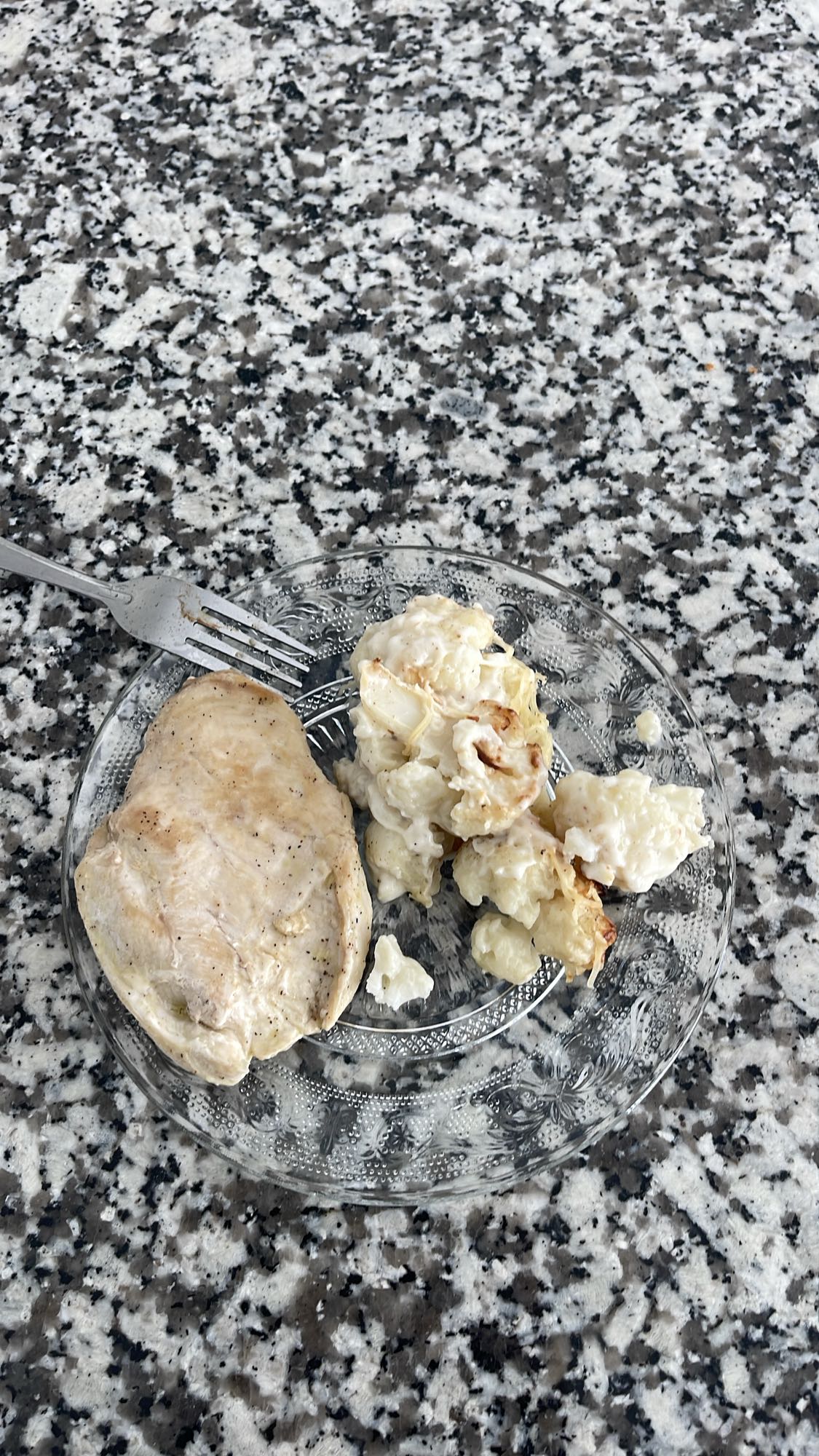 Poulet et chou-fleur gratiné