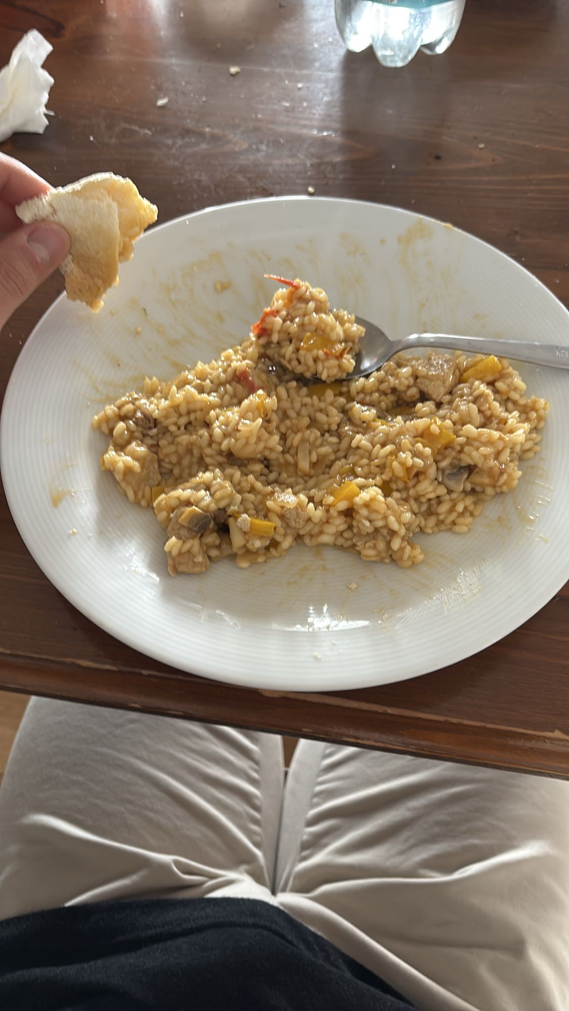 arroz con carne y verduras