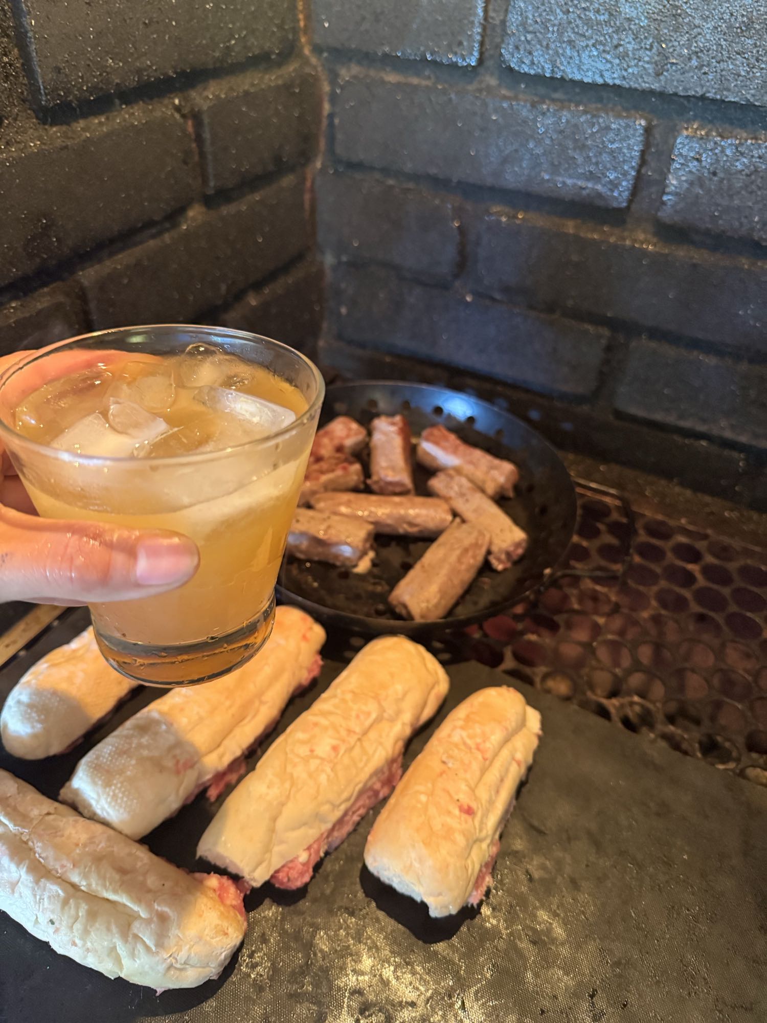 Sanduíche com linguiça