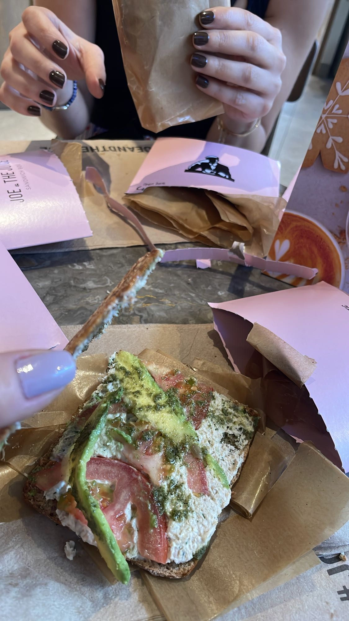 Avocado Tomato Open Sandwich