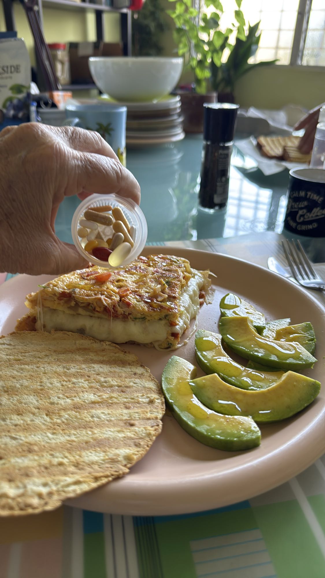 Desayuno con omelette