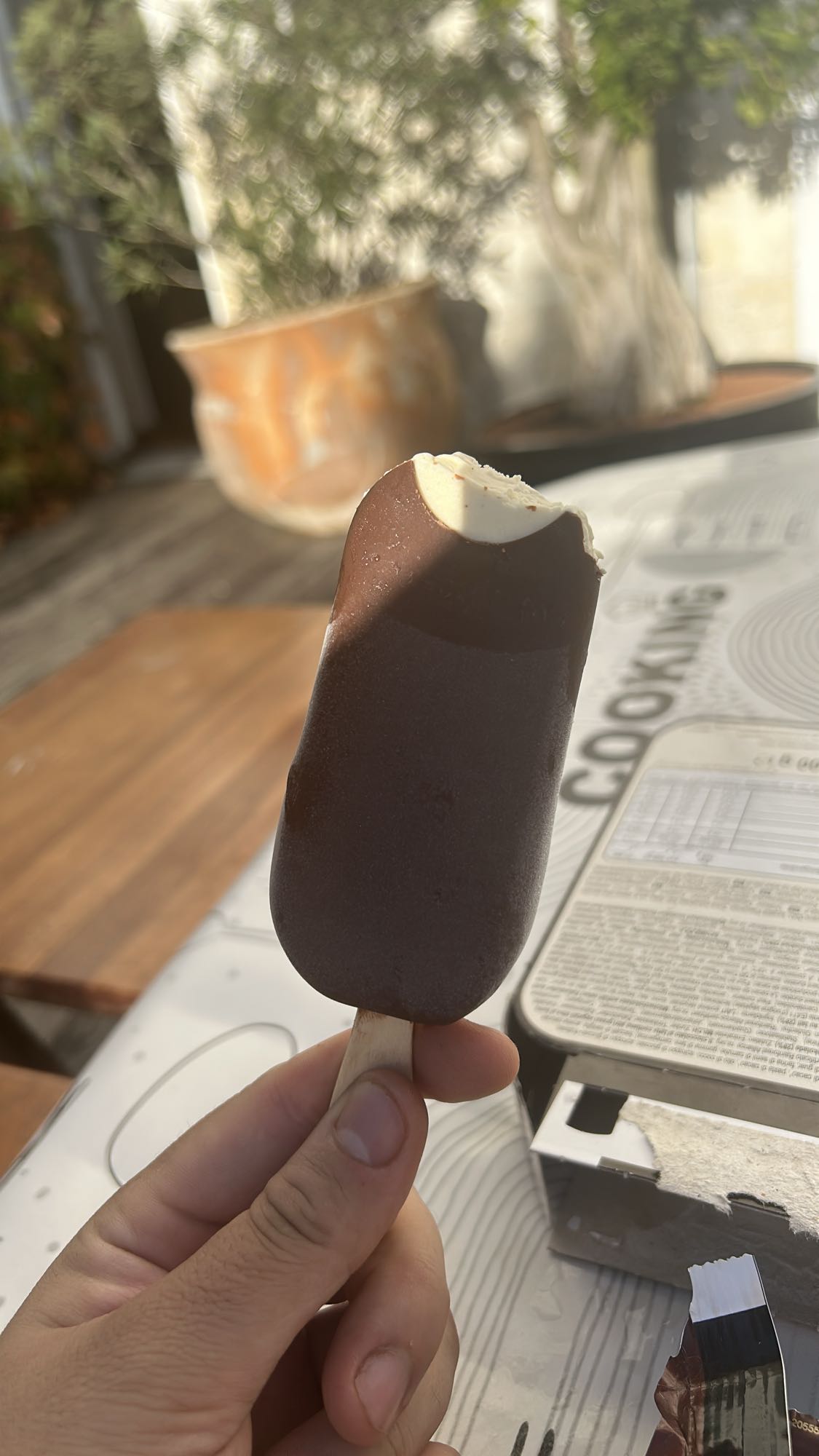 Glace enrobée chocolat