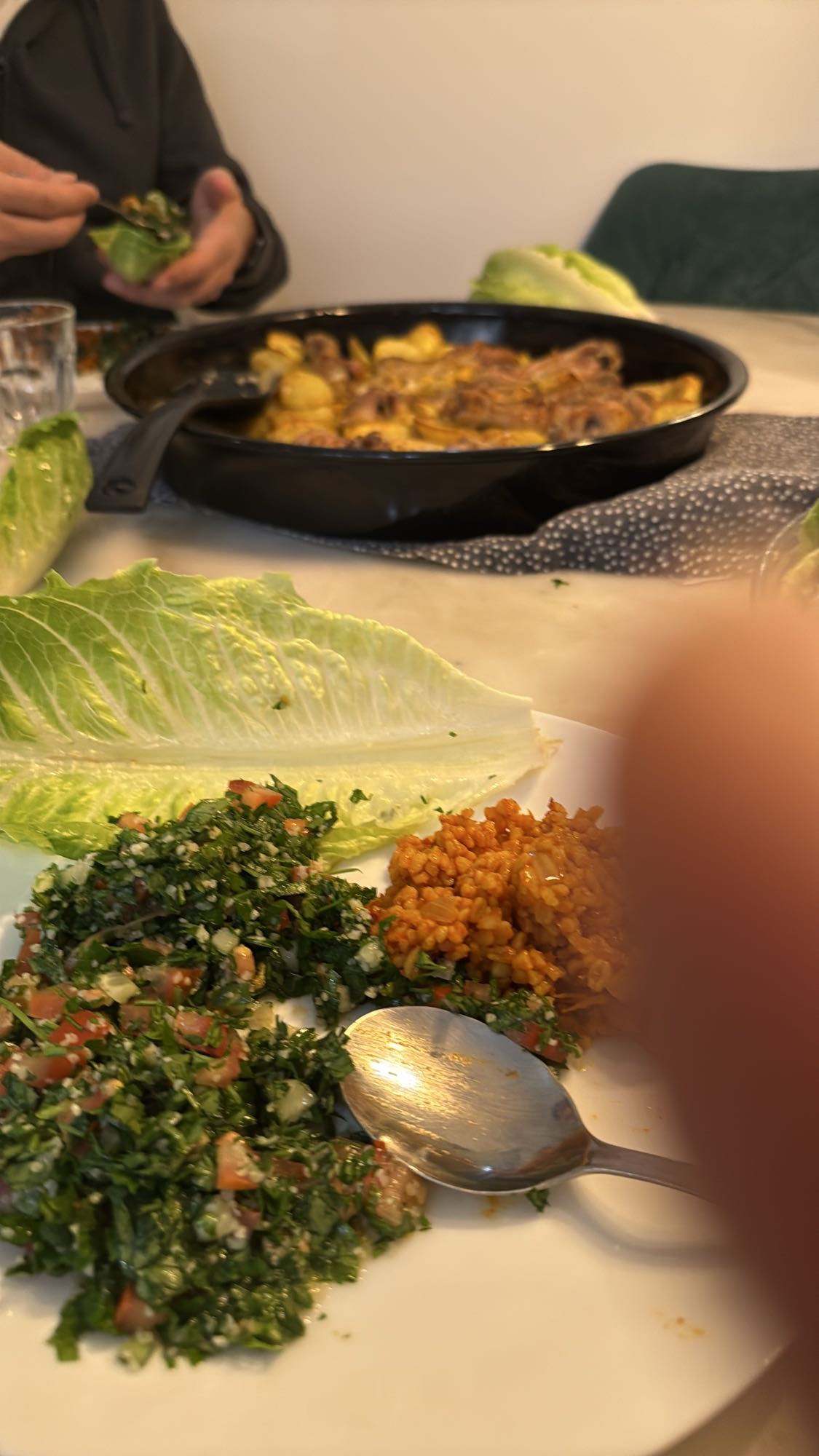 Tabbouleh, bulgur och kyckling