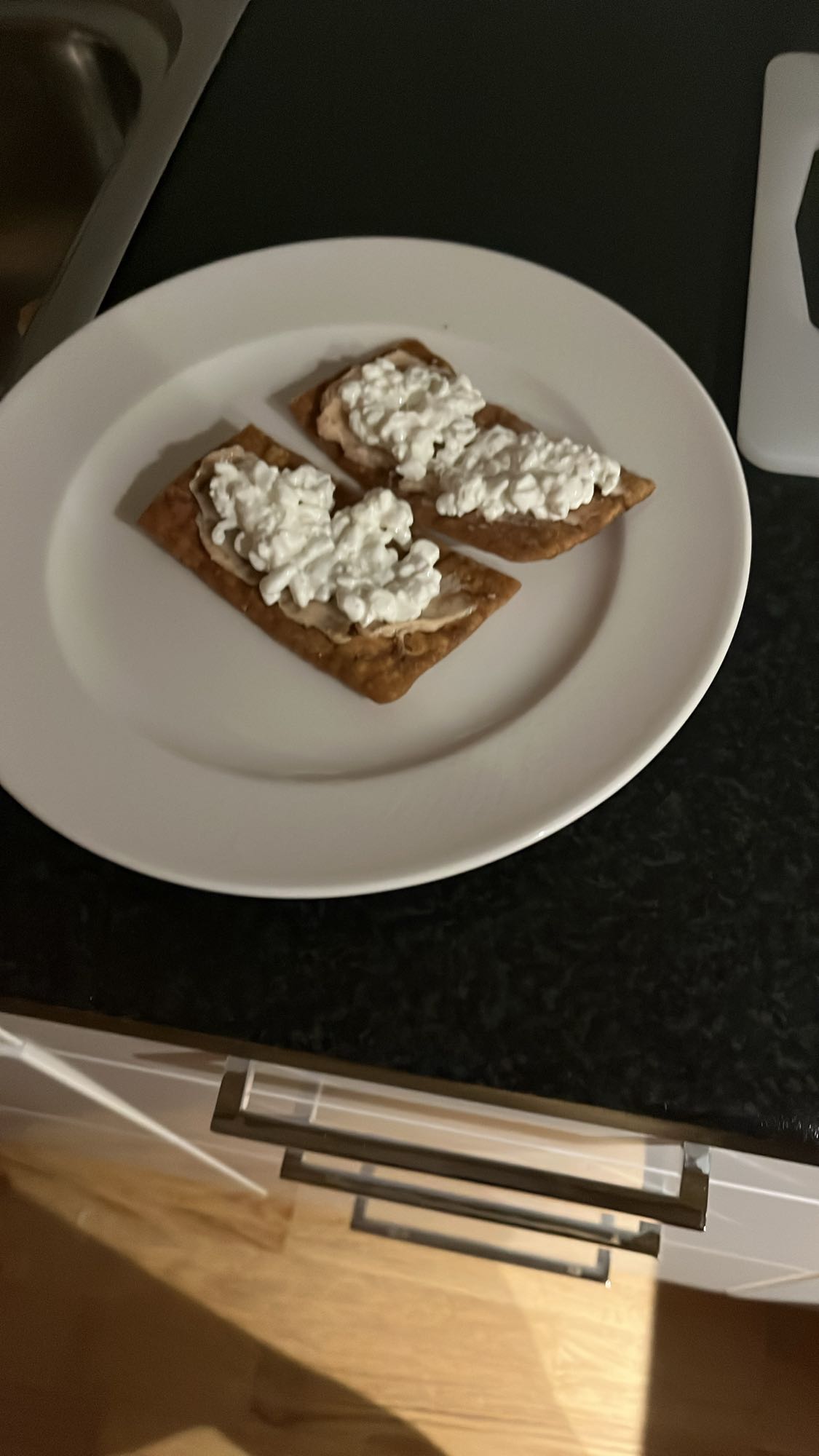 Knäckebröd med keso