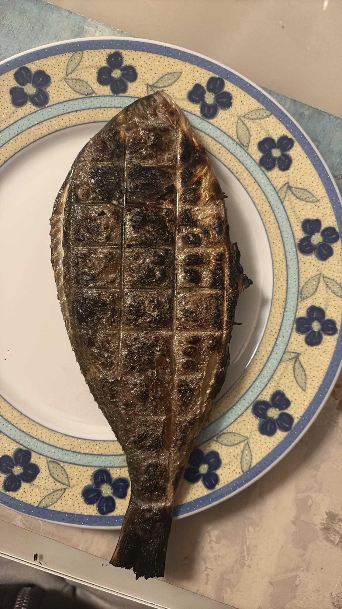 Grilled whole fish
