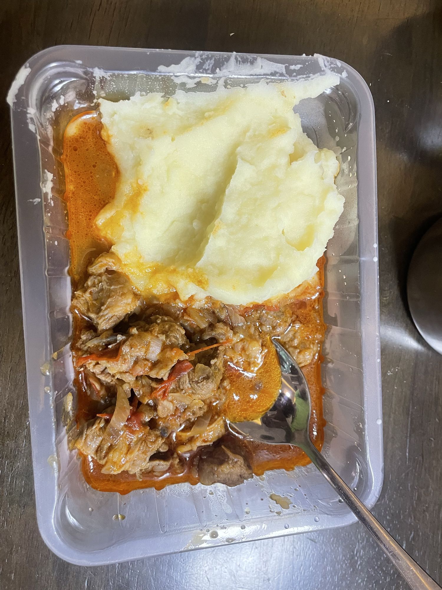 Mashed Potatoes & Beef Stew