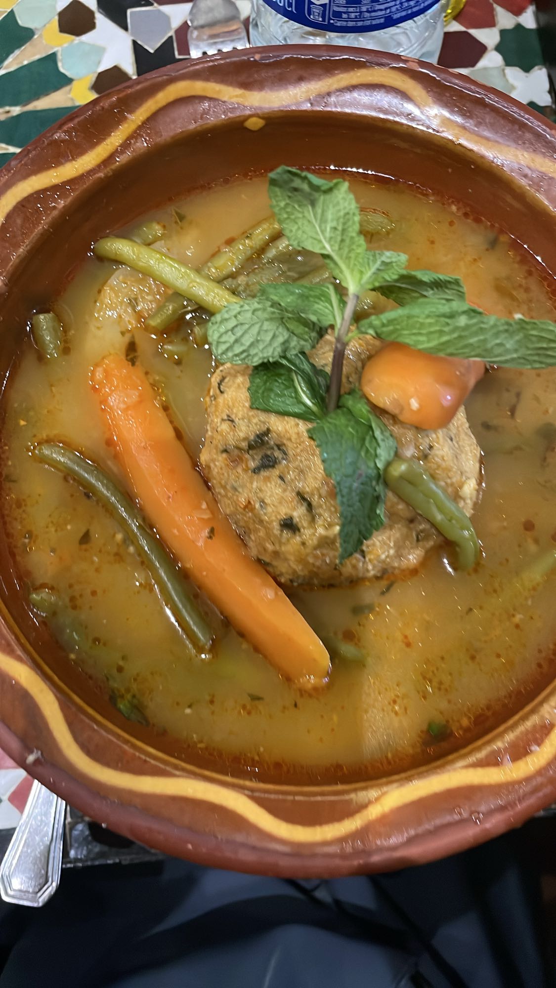 boulettes de légumes en soupe