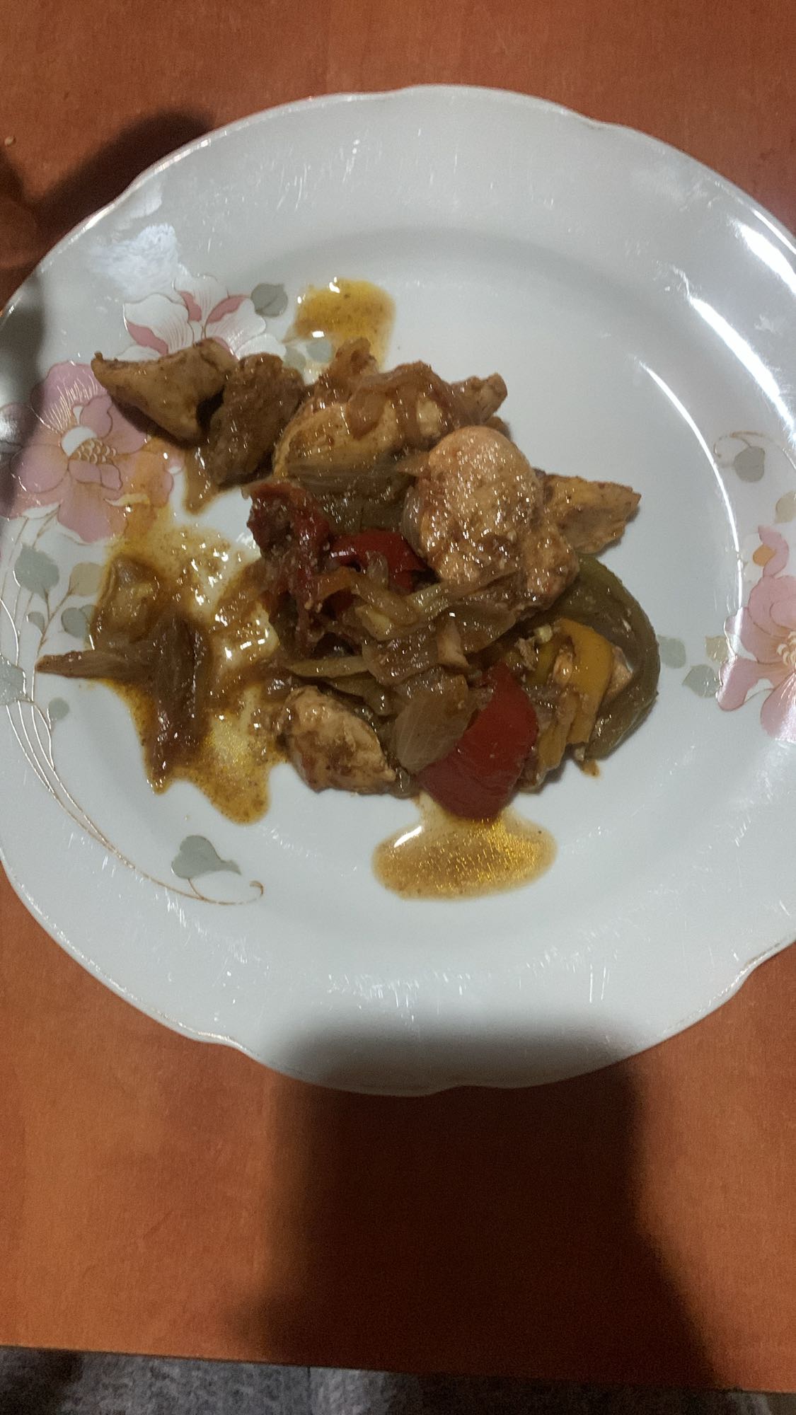 Chicken stir-fry plate