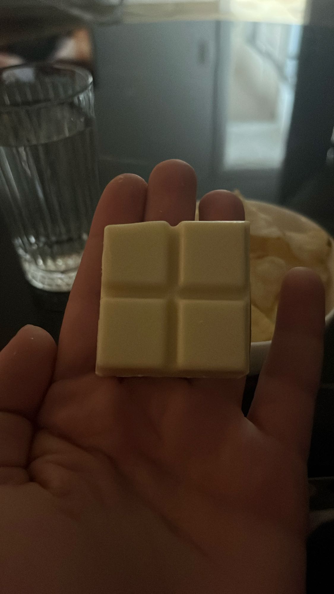 Chocolat blanc et chips