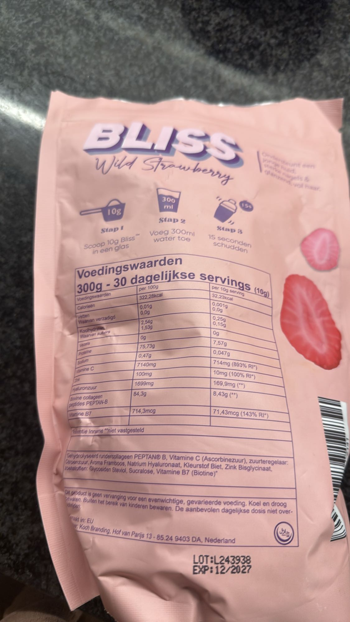 Bliss Wilde Aardbei Collageen