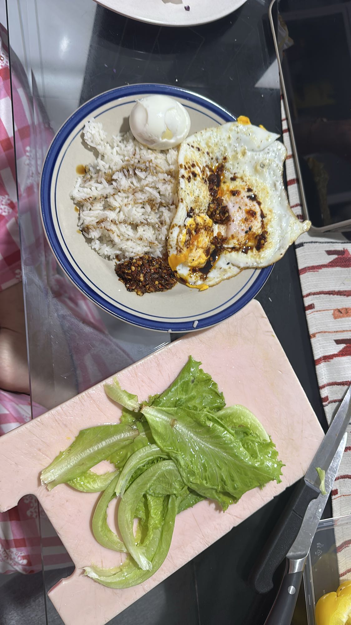 Egg Rice Salad Plate