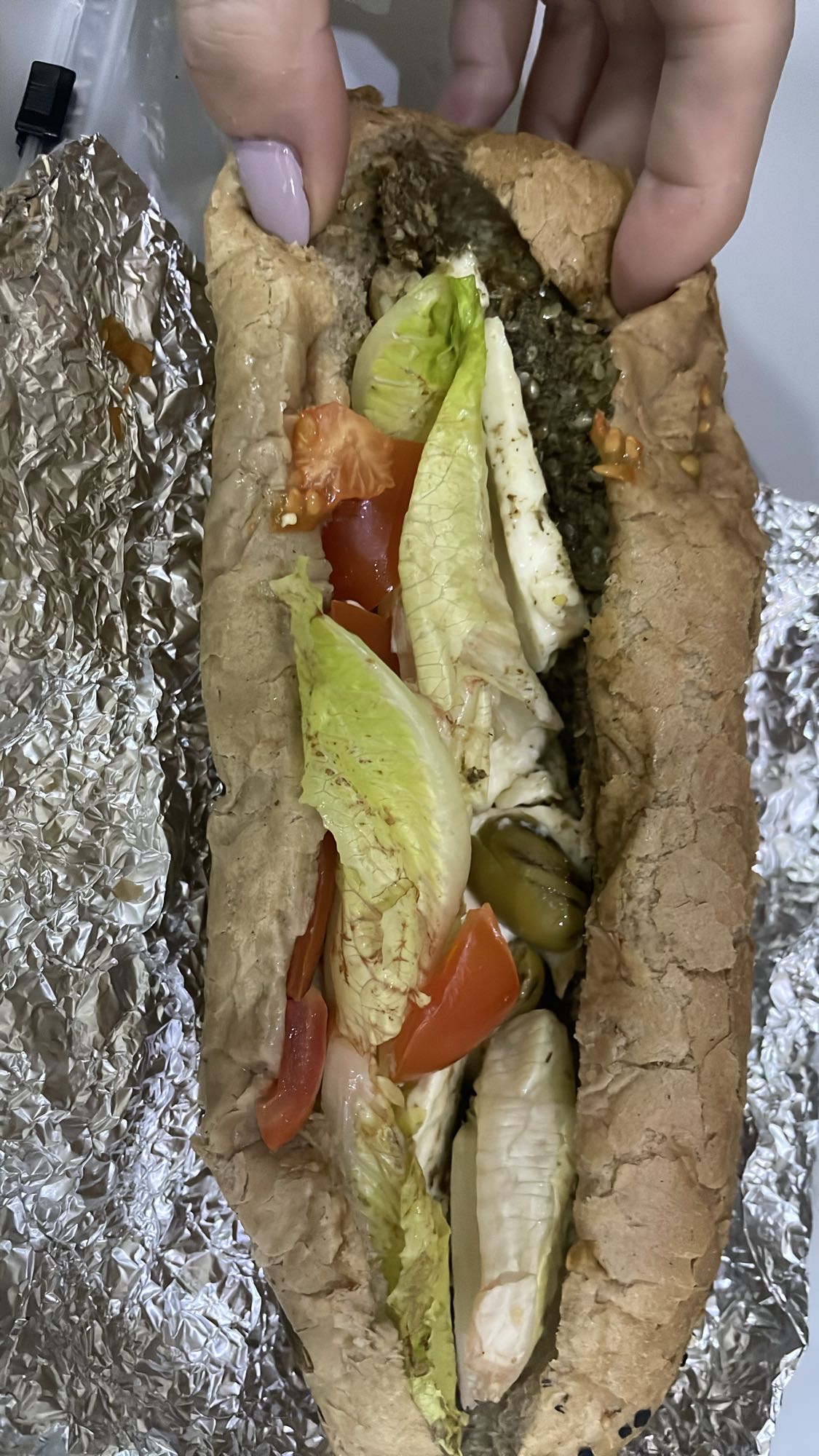 Veggie Pesto Sandwich