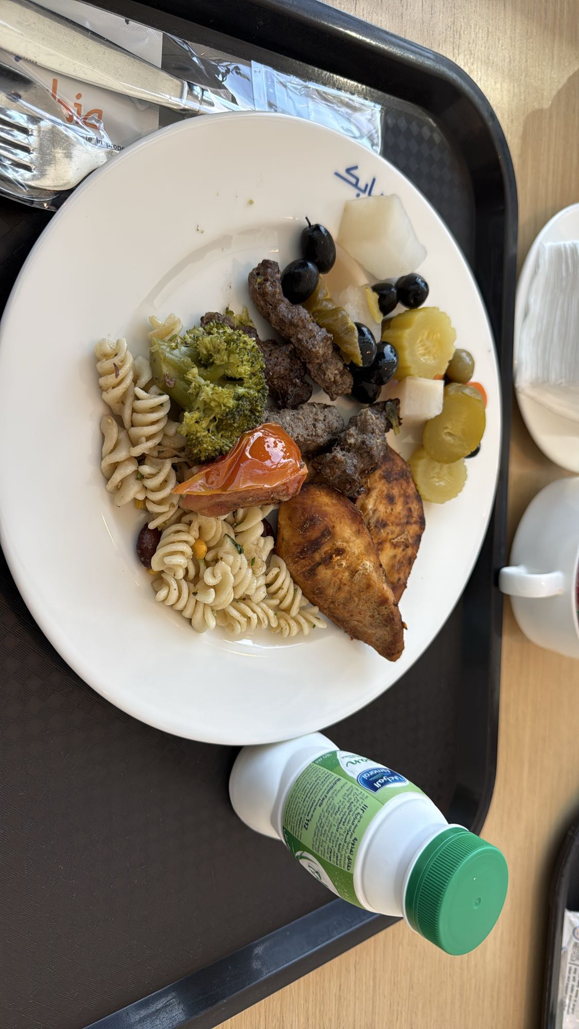 Grilled Meat & Pasta Plate