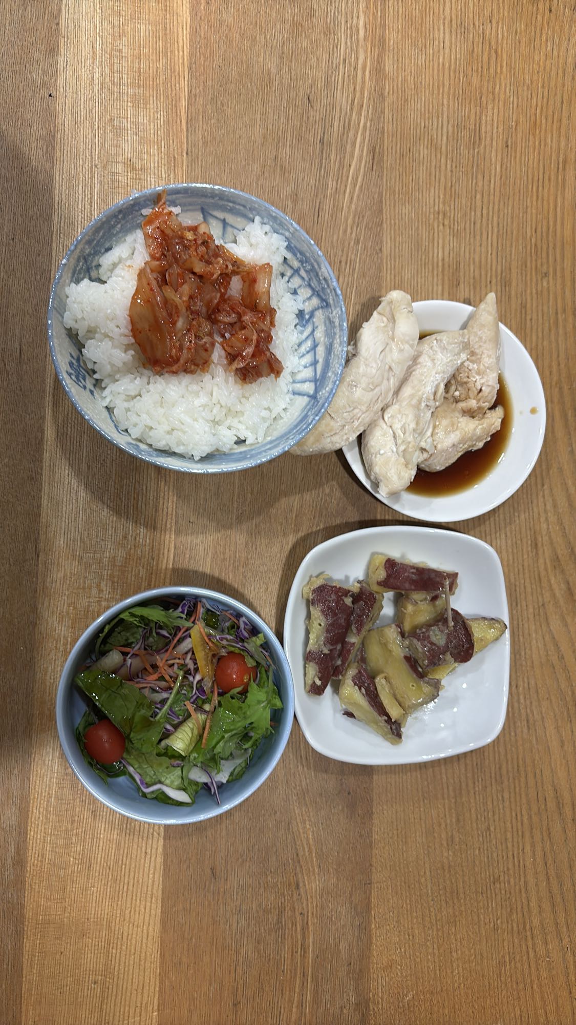 鶏むね肉と野菜の定食