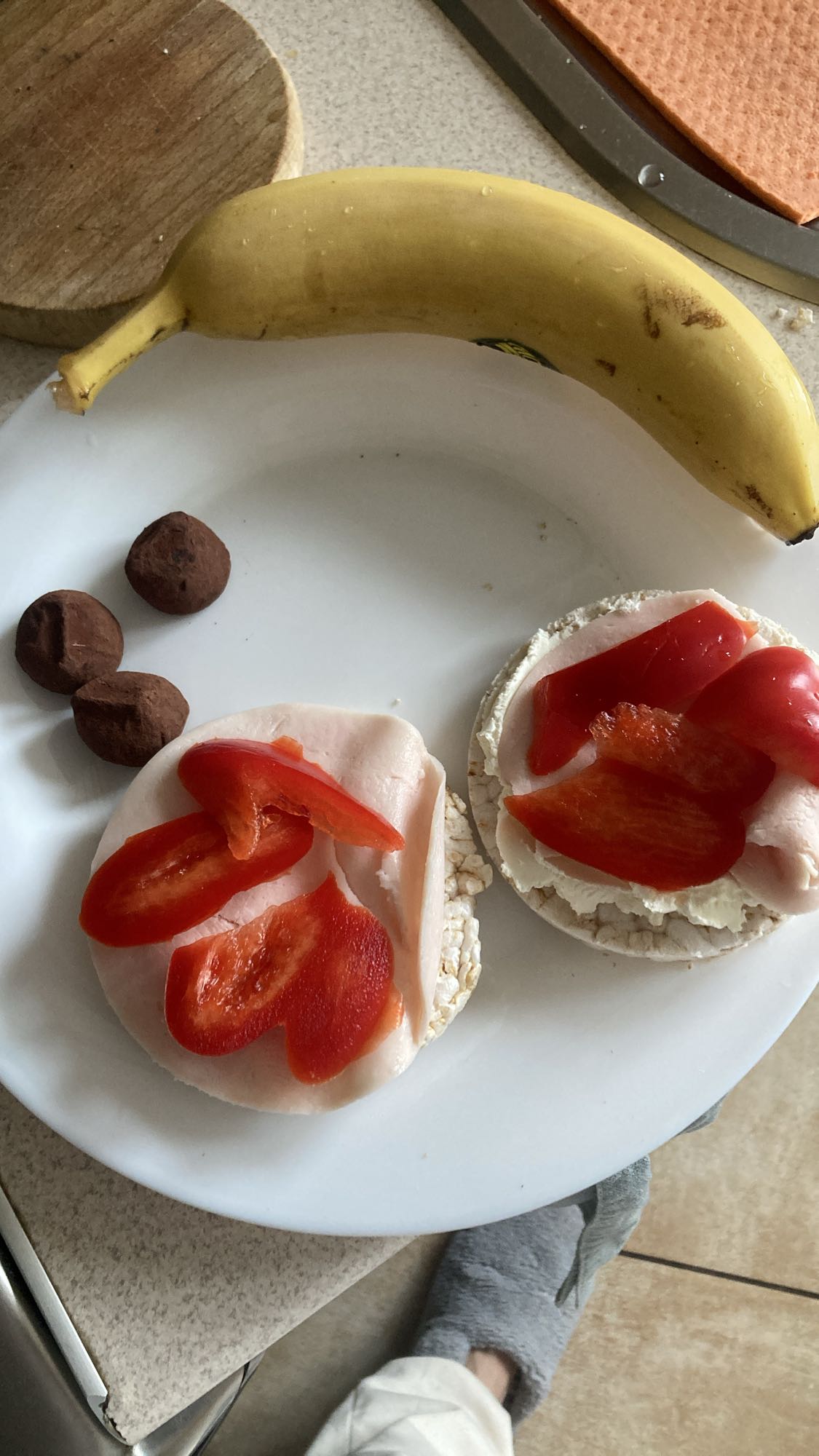 Рисовые хлебцы с бананом