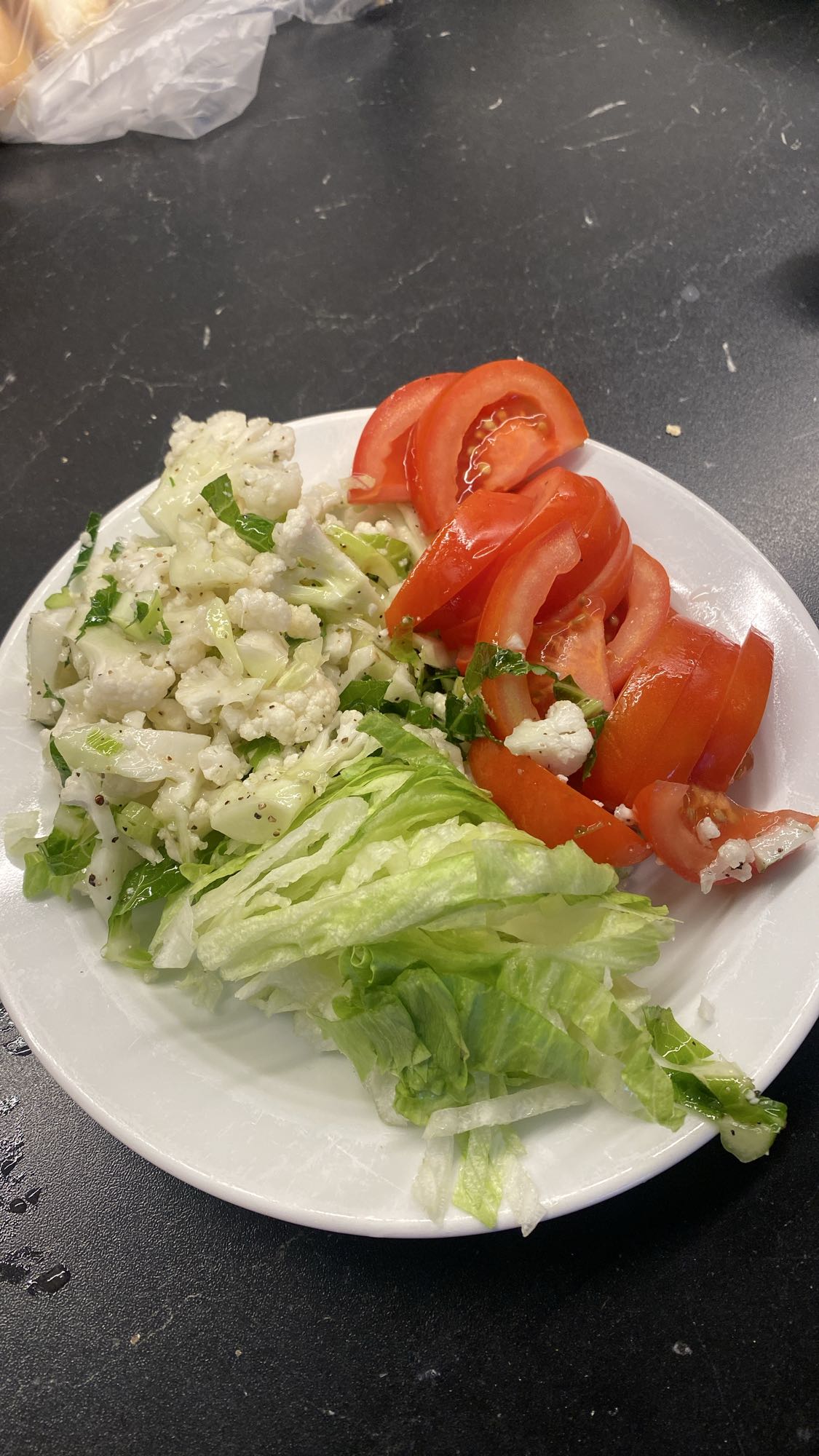 Grönsakstallrik enkel