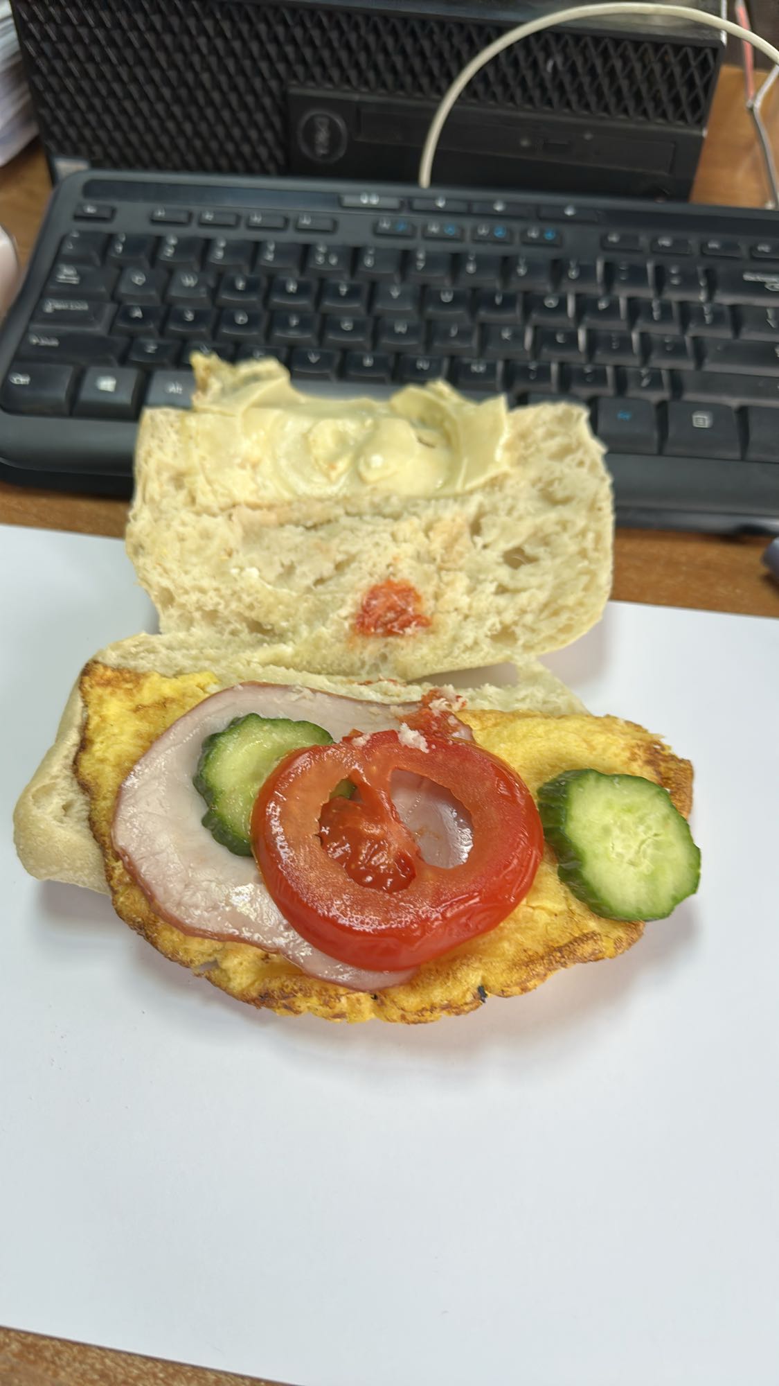 Egg and Ham Sandwich