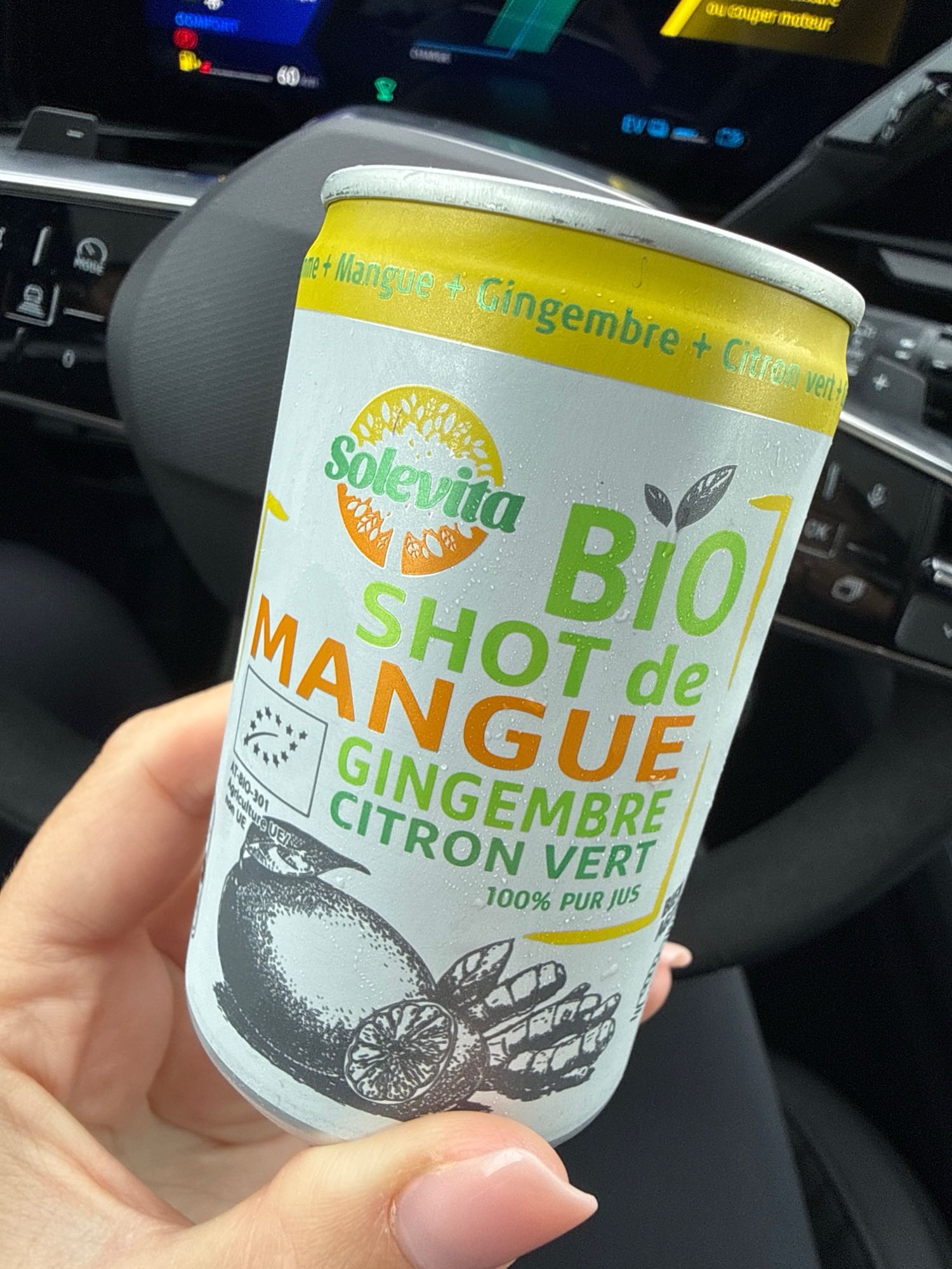 Shot mangue gingembre citron