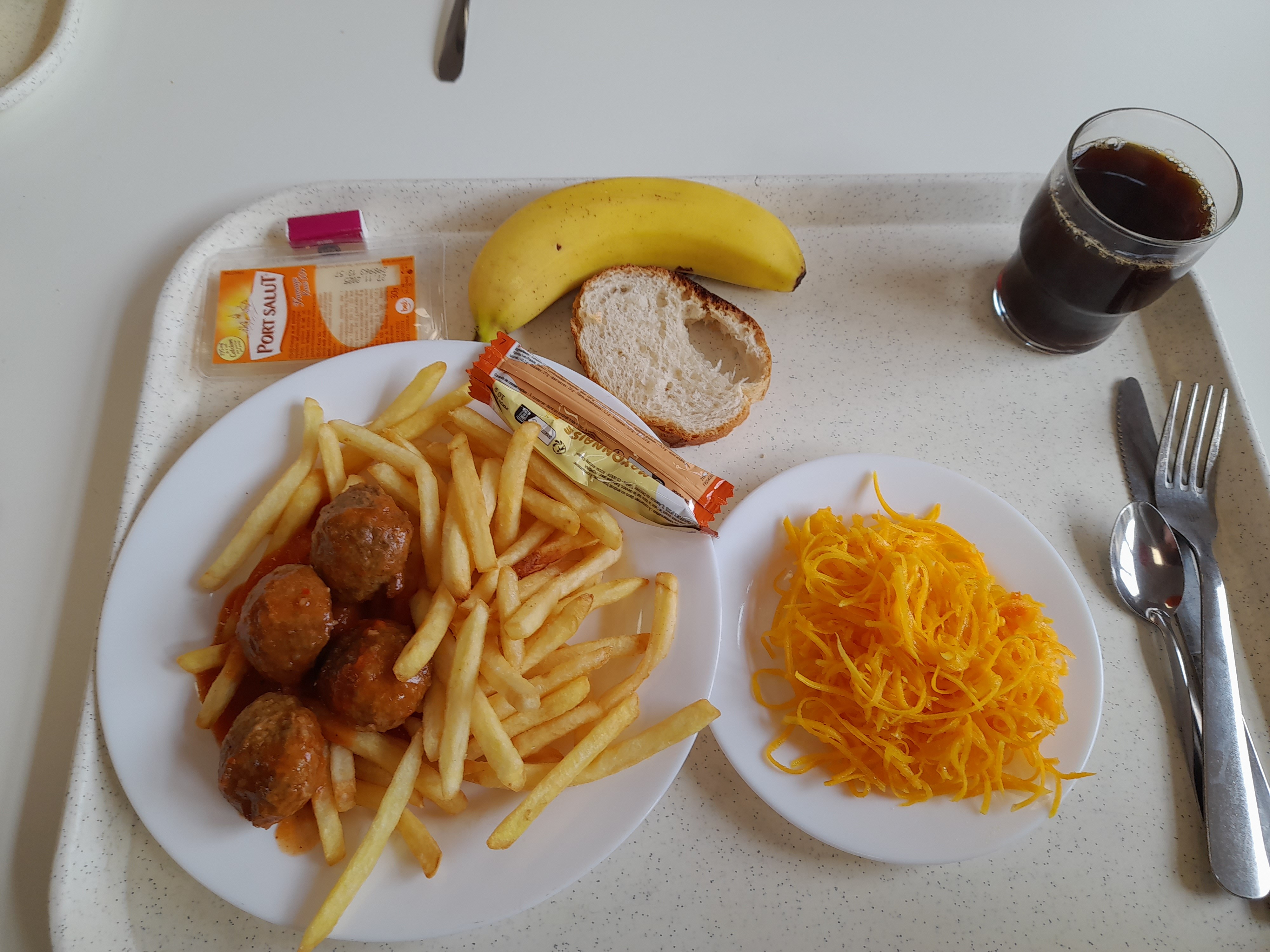 Déjeuner avec boulettes