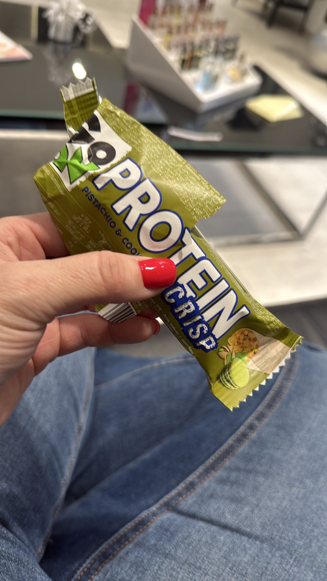 Baton proteinowy pistacjowy