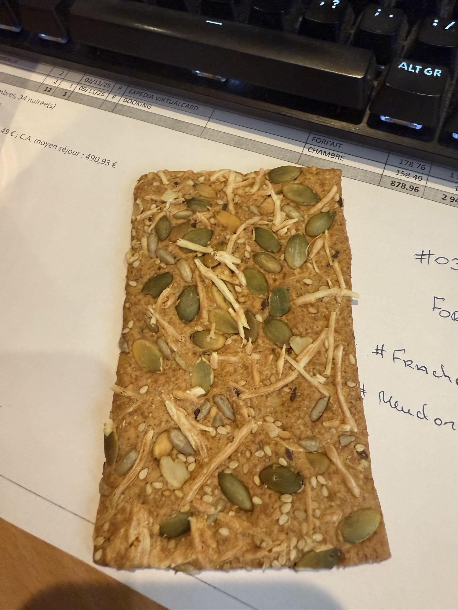 Craquelin aux graines