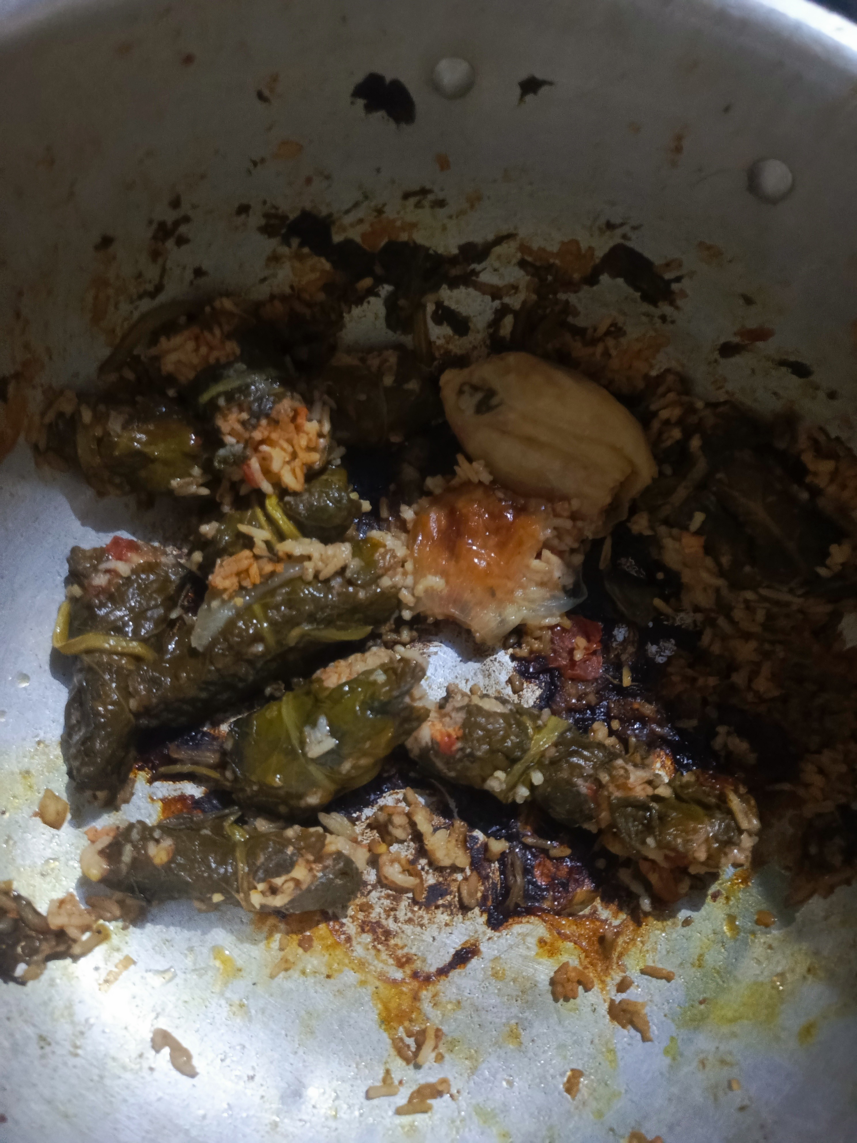 Stuffed grape leaves pot