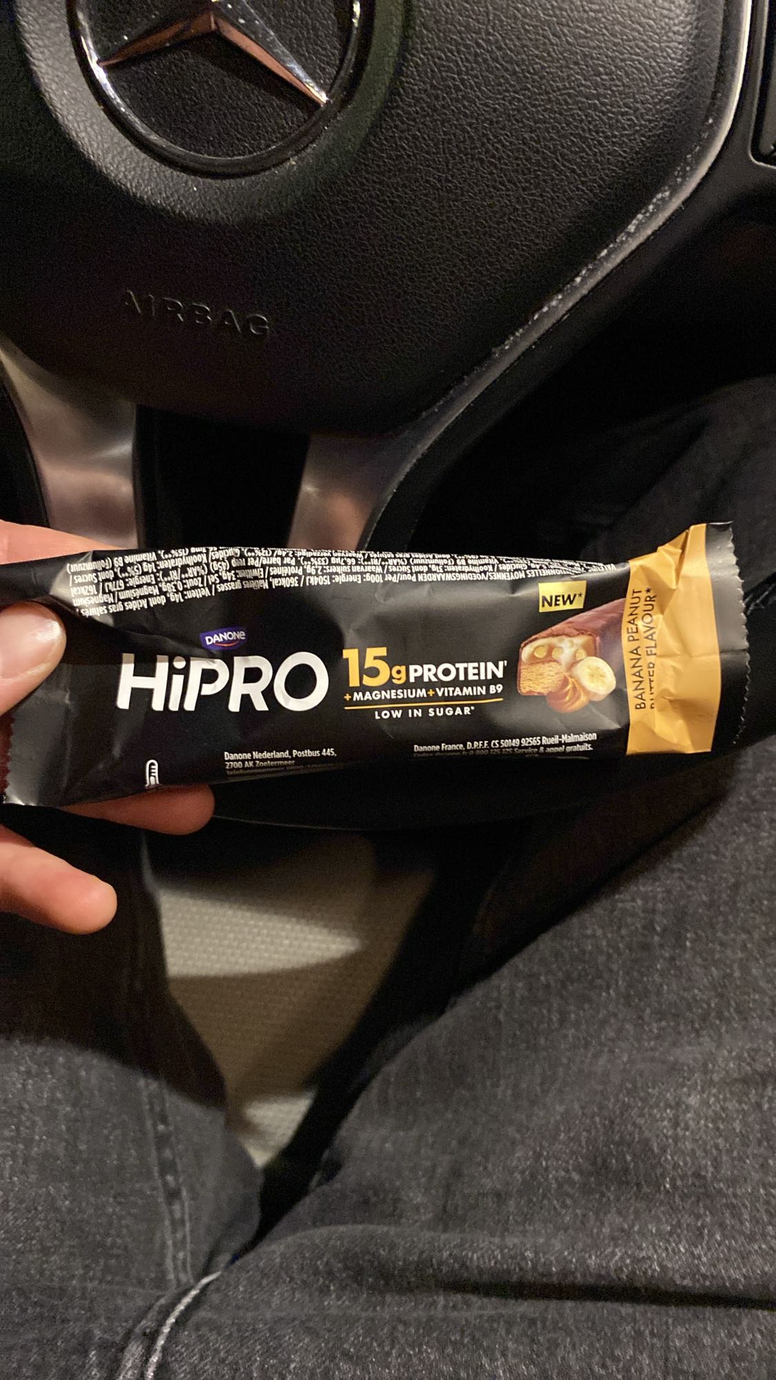 Barre protéinée banane-cacahuète