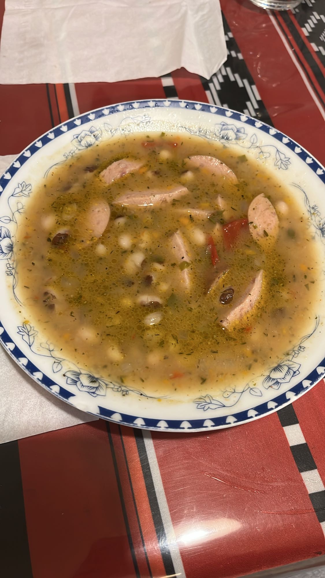 Боб чорба с наденица