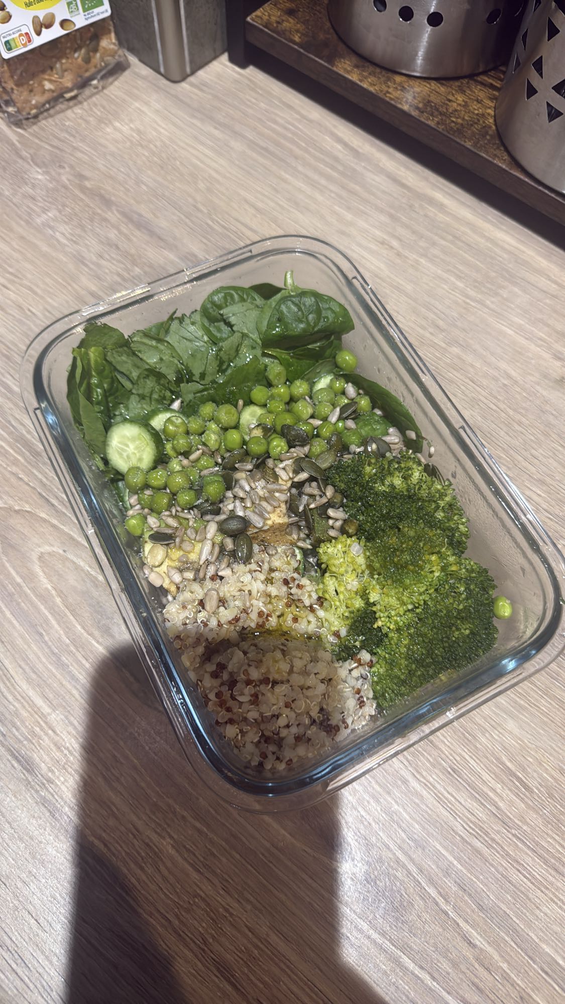 Bol quinoa légumes verts
